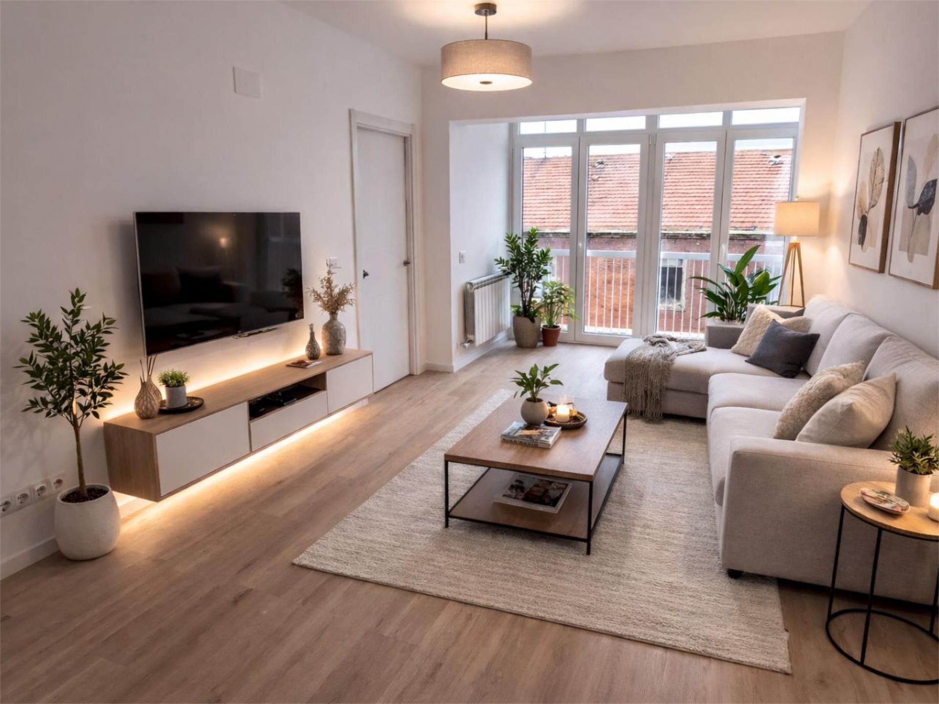 Sala d'estar de Pis en venda en Valladolid Capital amb Calefacció, Parquet i Balcó