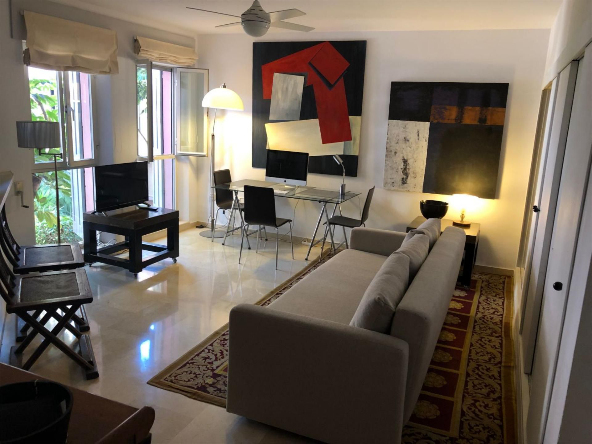 Living room of Flat for rent in Sotogrande  with Heating and Furnished