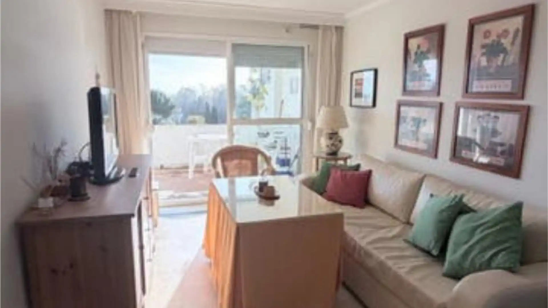 Sala de estar de Apartamento de alquiler en Marbella