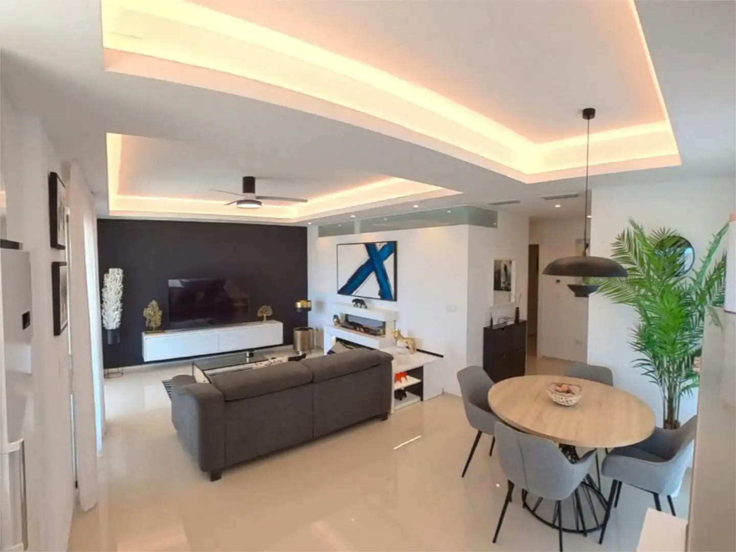 Sala de estar de Piso en venta en Rojales con Aire acondicionado, Calefacción y Jardín privado