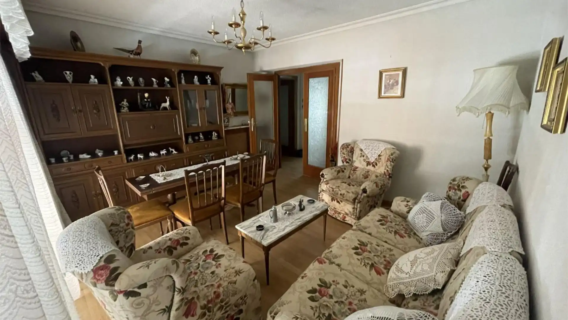 Sala de estar de Piso en venta en  Madrid Capital con Aire acondicionado, Calefacción y Parquet