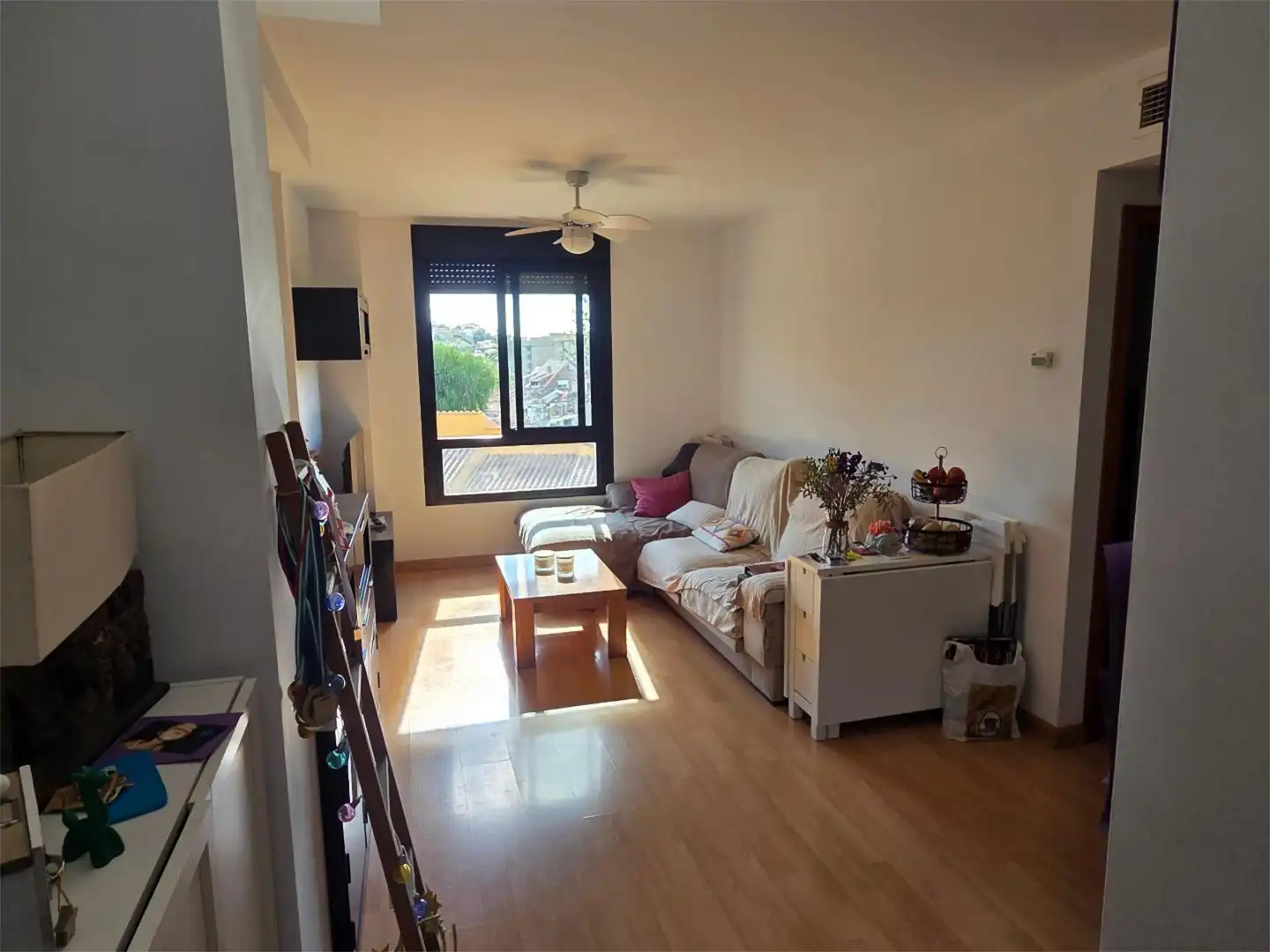 Sala de estar de Piso en venta en Málaga con Aire acondicionado, Parquet y Terraza