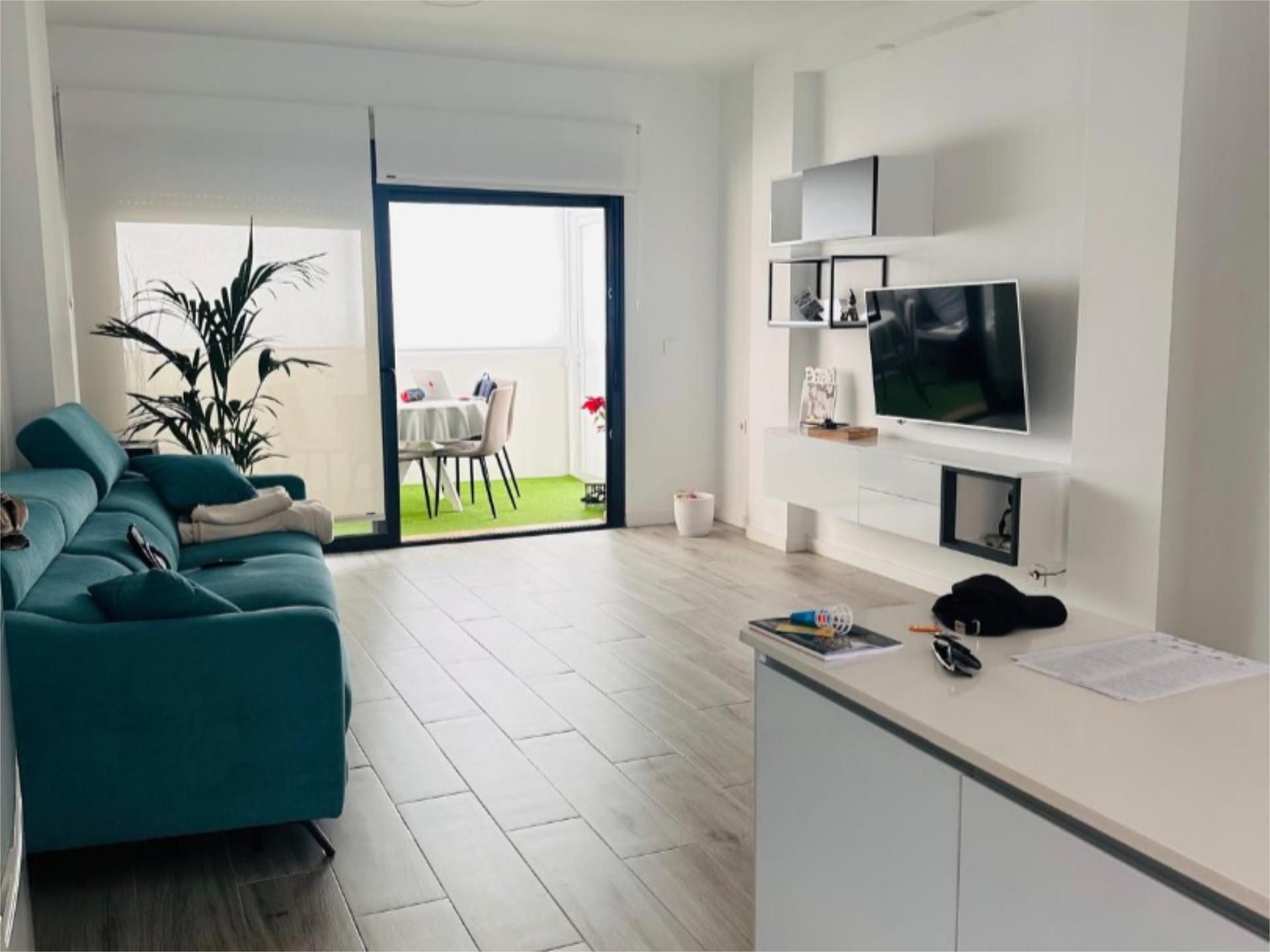 Sala de estar de Piso en venta en Guardamar del Segura con Aire acondicionado, Terraza y Piscina