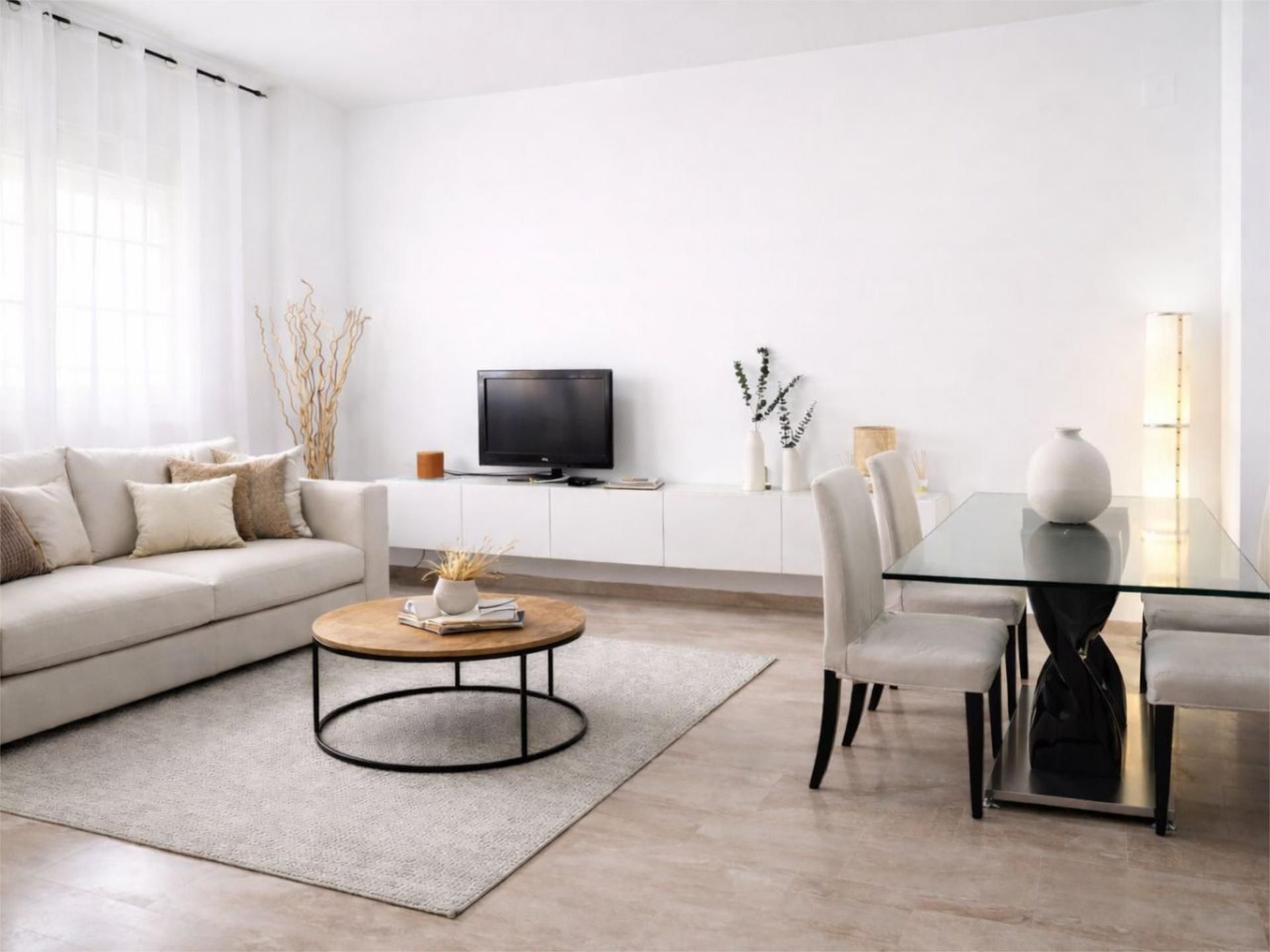 Living room of Flat for rent in La Carlota  with Air Conditioner, Heating and Furnished