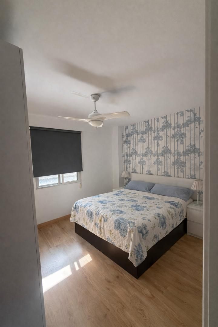 Bedroom of Flat for rent in Málaga Capital  with Parquet flooring, Terrace and Furnished