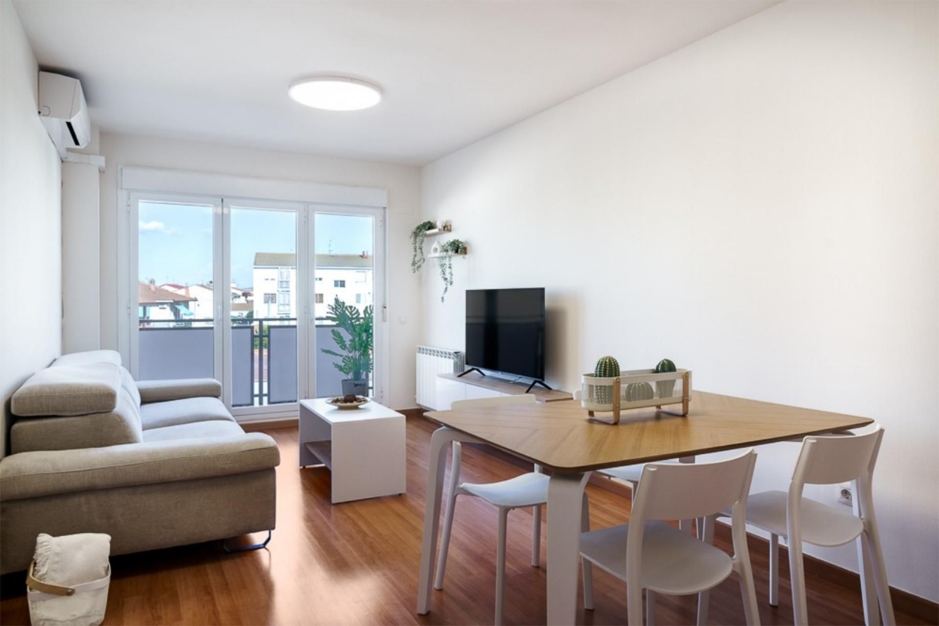 Sala de estar de Piso de alquiler en San Mateo de Gállego con Aire acondicionado, Terraza y Trastero