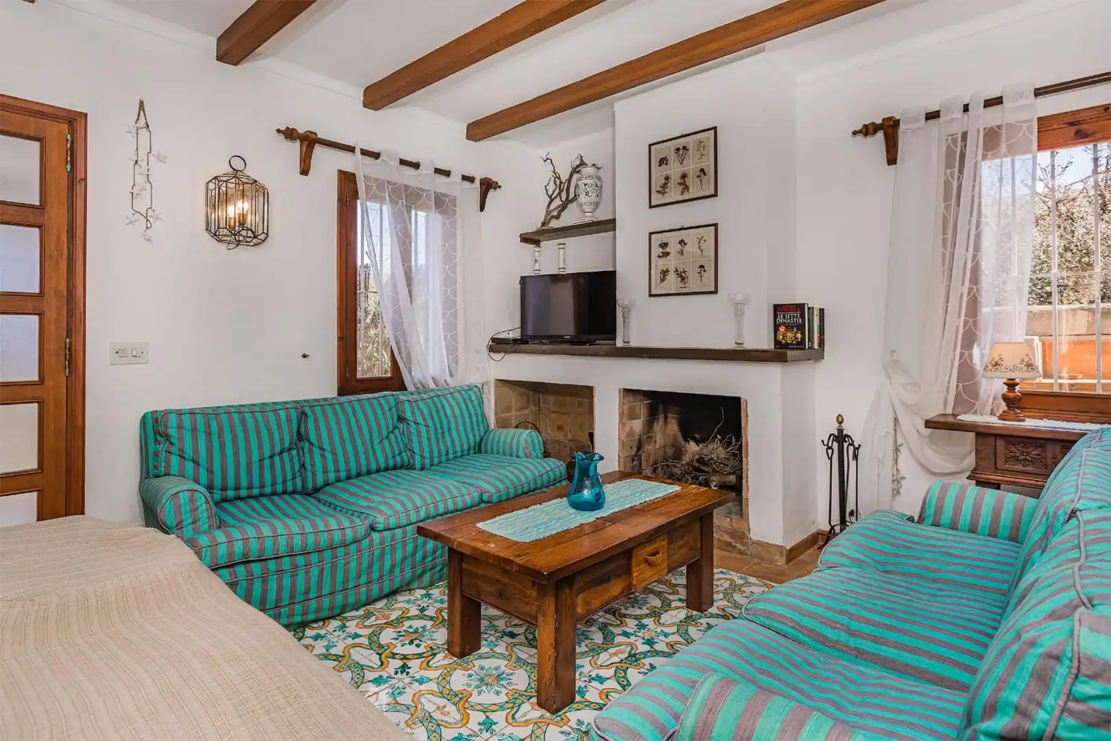 Casa o xalet de lloguer a Calle de Port de Pollença a Cala Carbó, 7, Cala Sant Vicenç Sala d'estar de Casa o xalet de lloguer en Pollença amb Aire condicionat, Calefacció i Jardí privat