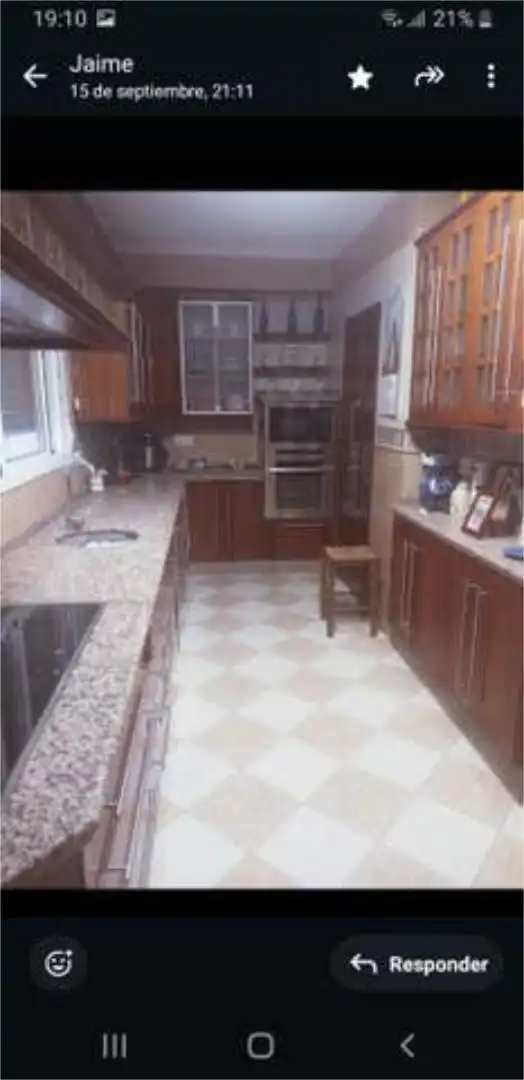 Kitchen of Flat for sale in Villalba del Alcor  with Terrace and Furnished