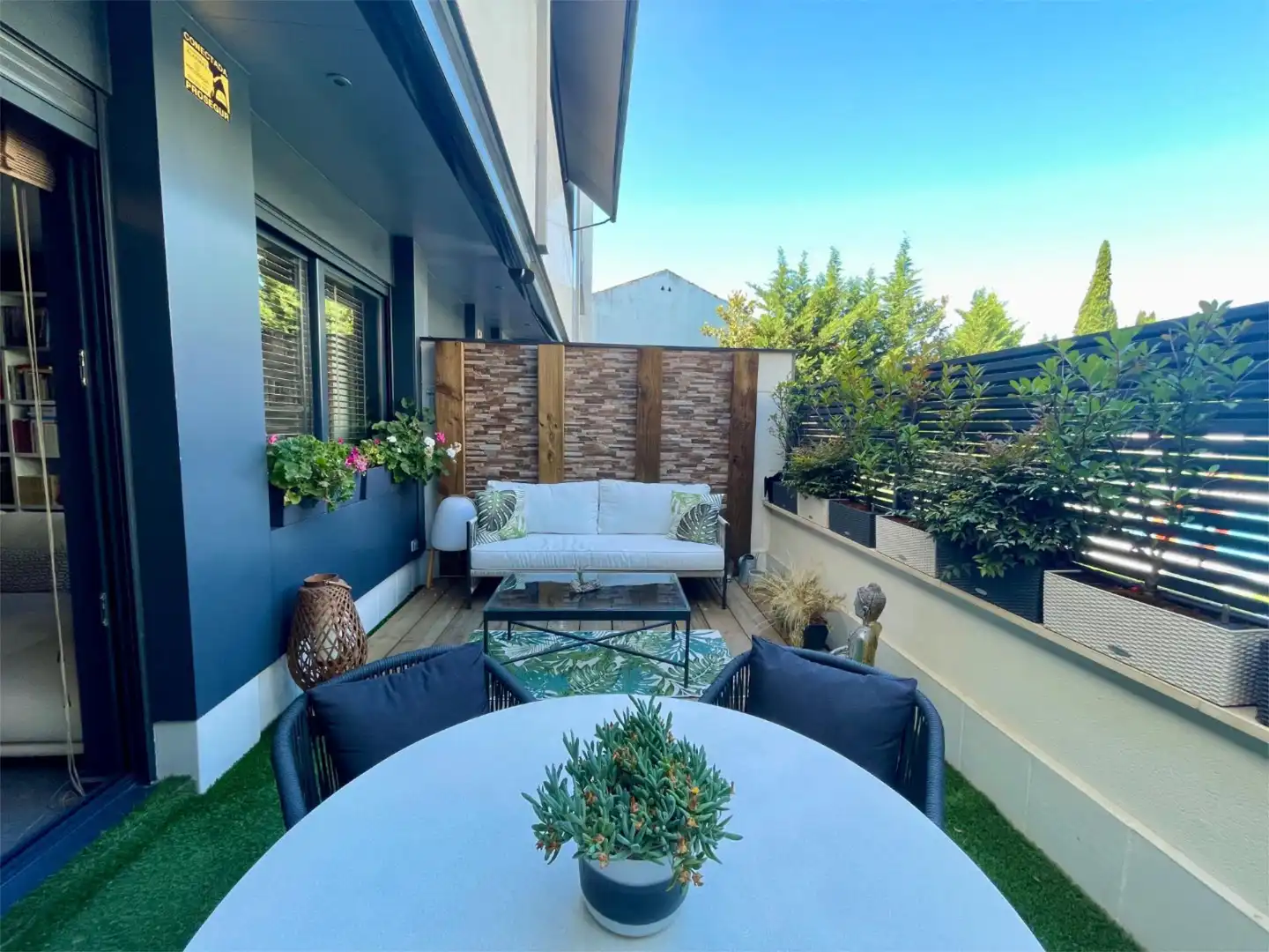 Terrasse von Wohnung zum Verkauf in Madrid mit Klimaanlage, Heizung und Privatgarten