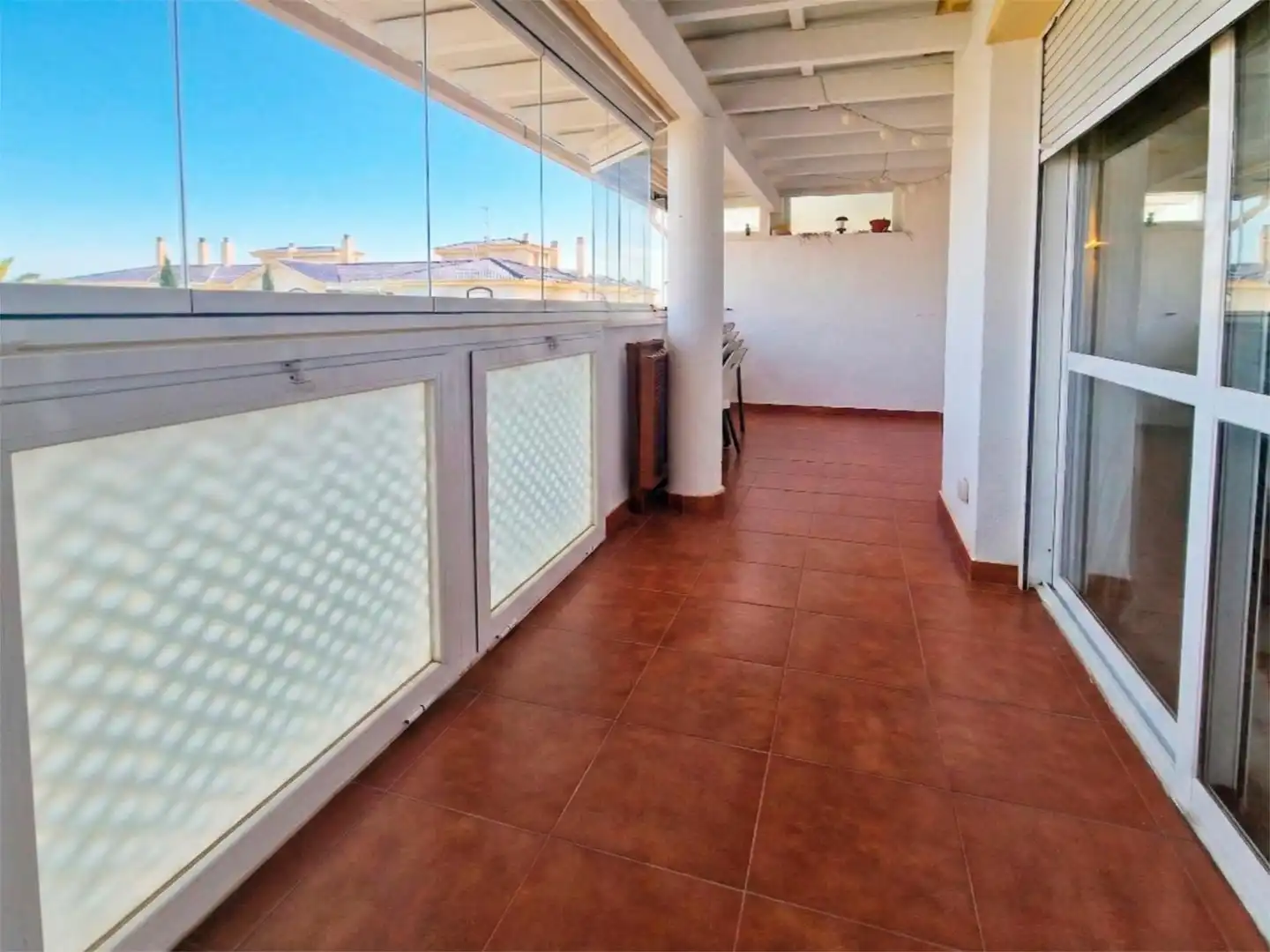 Flat for sale in Calle Mercedes Formica, 4, Cortijo de Maza - Finca Monsalvez - El Olivar Terrace of Flat for sale in Málaga with Air Conditioner, Terrace and Storage room