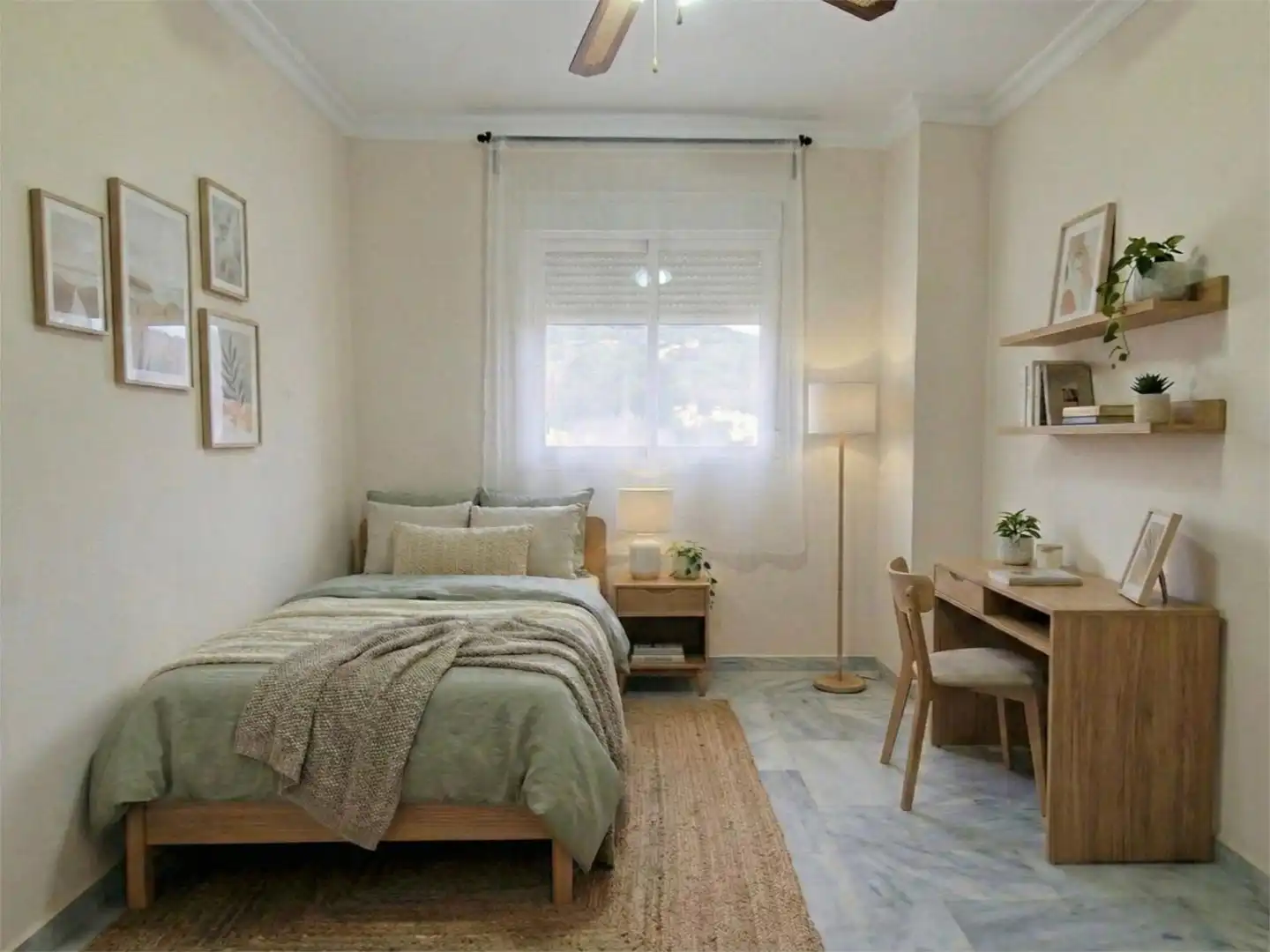 Flat for sale in Calle Mercedes Formica, 4, Cortijo de Maza - Finca Monsalvez - El Olivar Bedroom of Flat for sale in Málaga with Air Conditioner, Terrace and Storage room