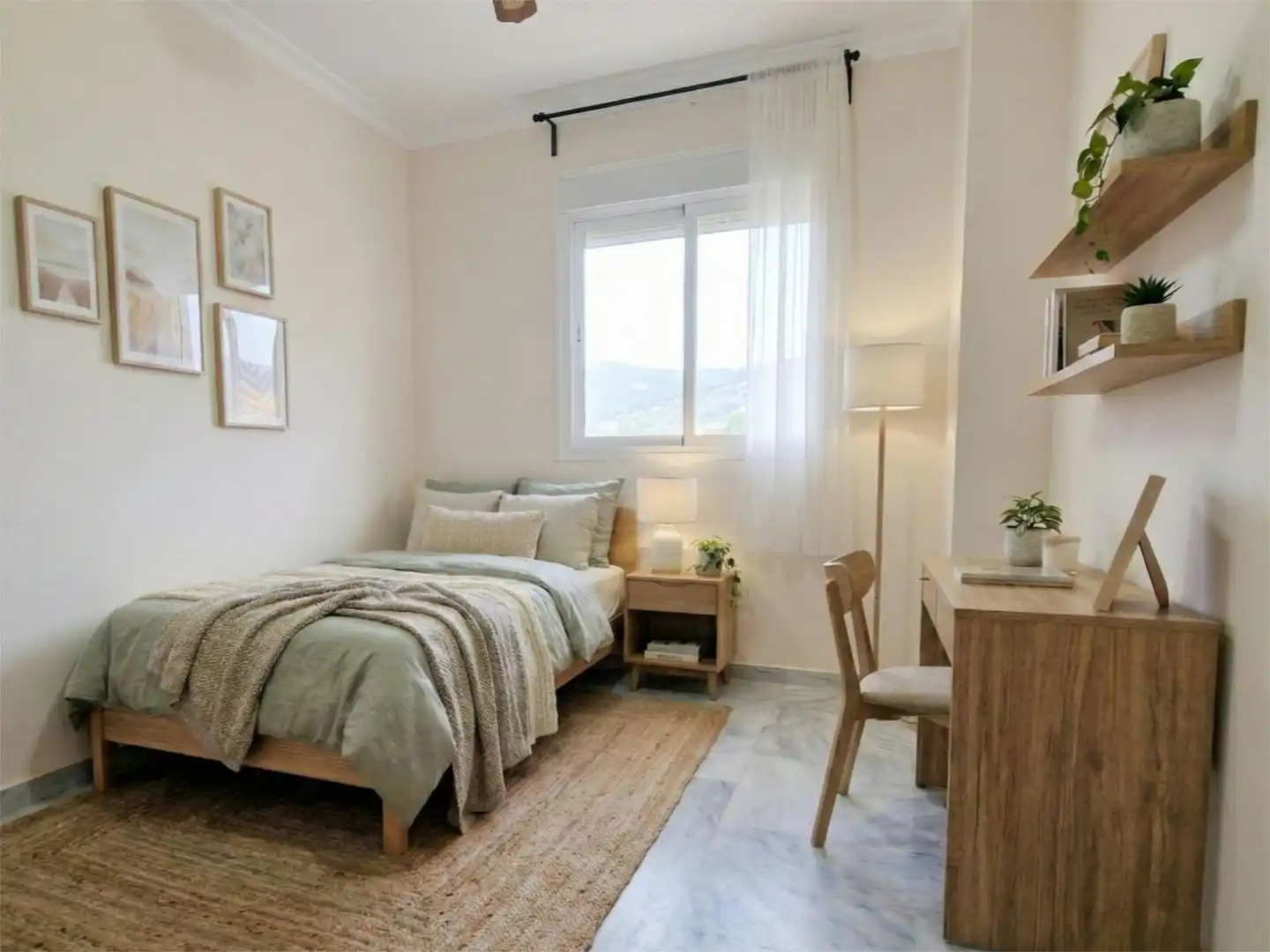Flat for sale in Calle Mercedes Formica, 4, Cortijo de Maza - Finca Monsalvez - El Olivar Bedroom of Flat for sale in Málaga with Air Conditioner, Terrace and Storage room
