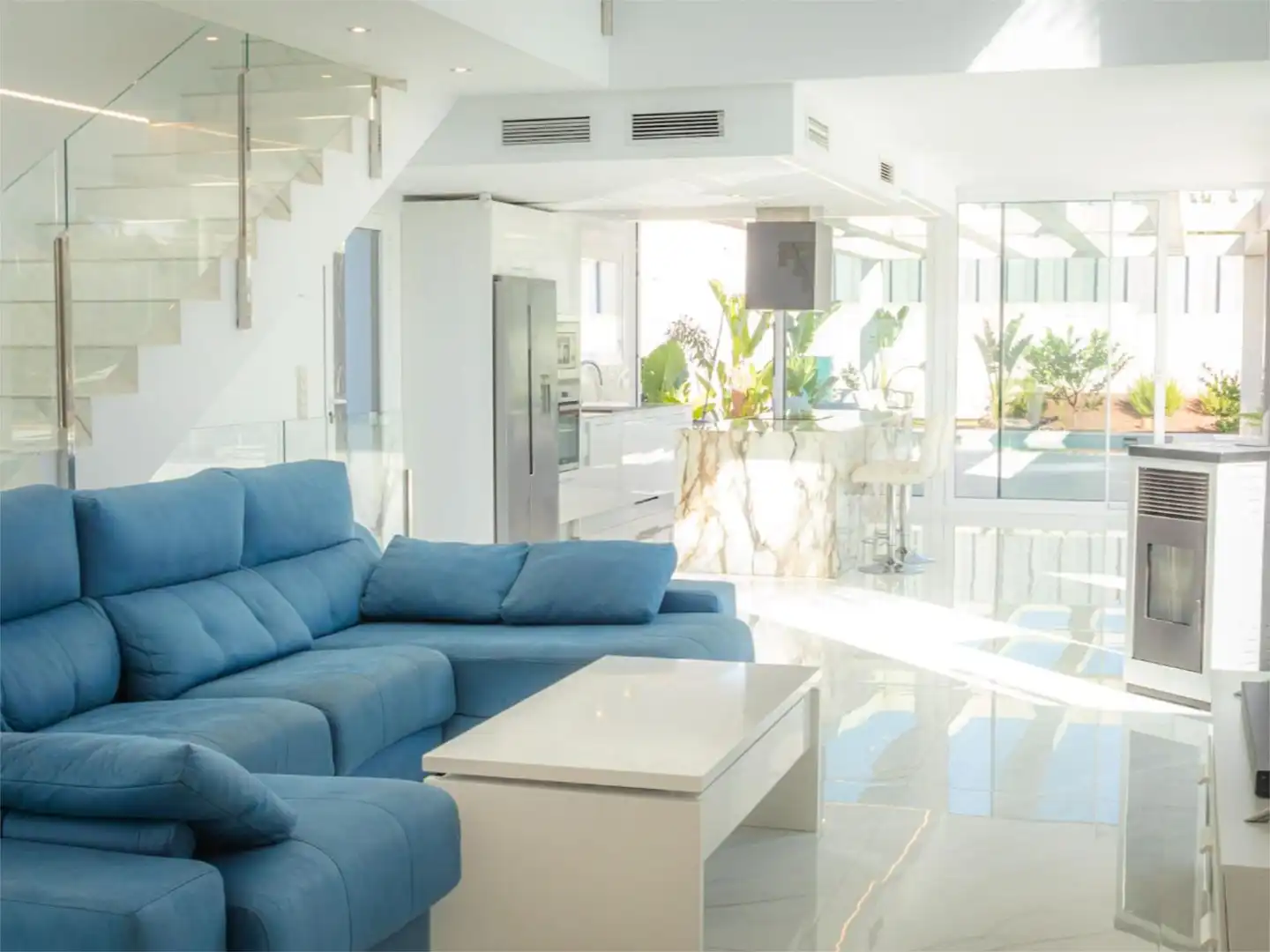 Sala de estar de Piso en venta en Molina de Segura con Aire acondicionado, Calefacción y Jardín privado