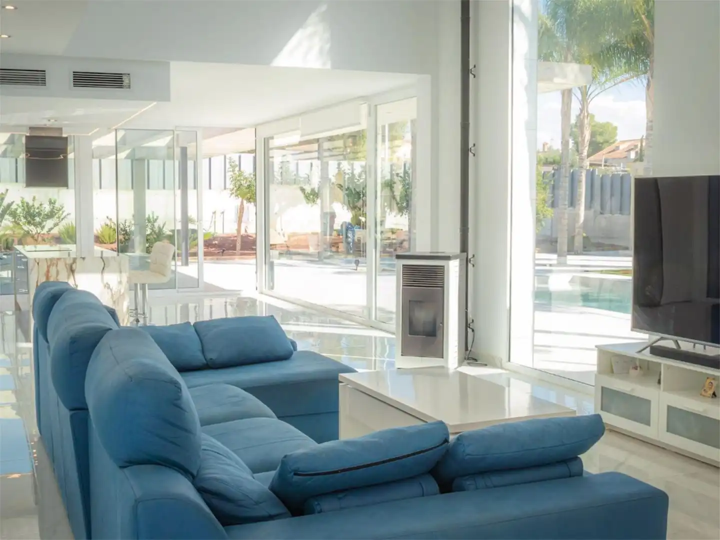 Sala de estar de Piso en venta en Molina de Segura con Aire acondicionado, Calefacción y Jardín privado