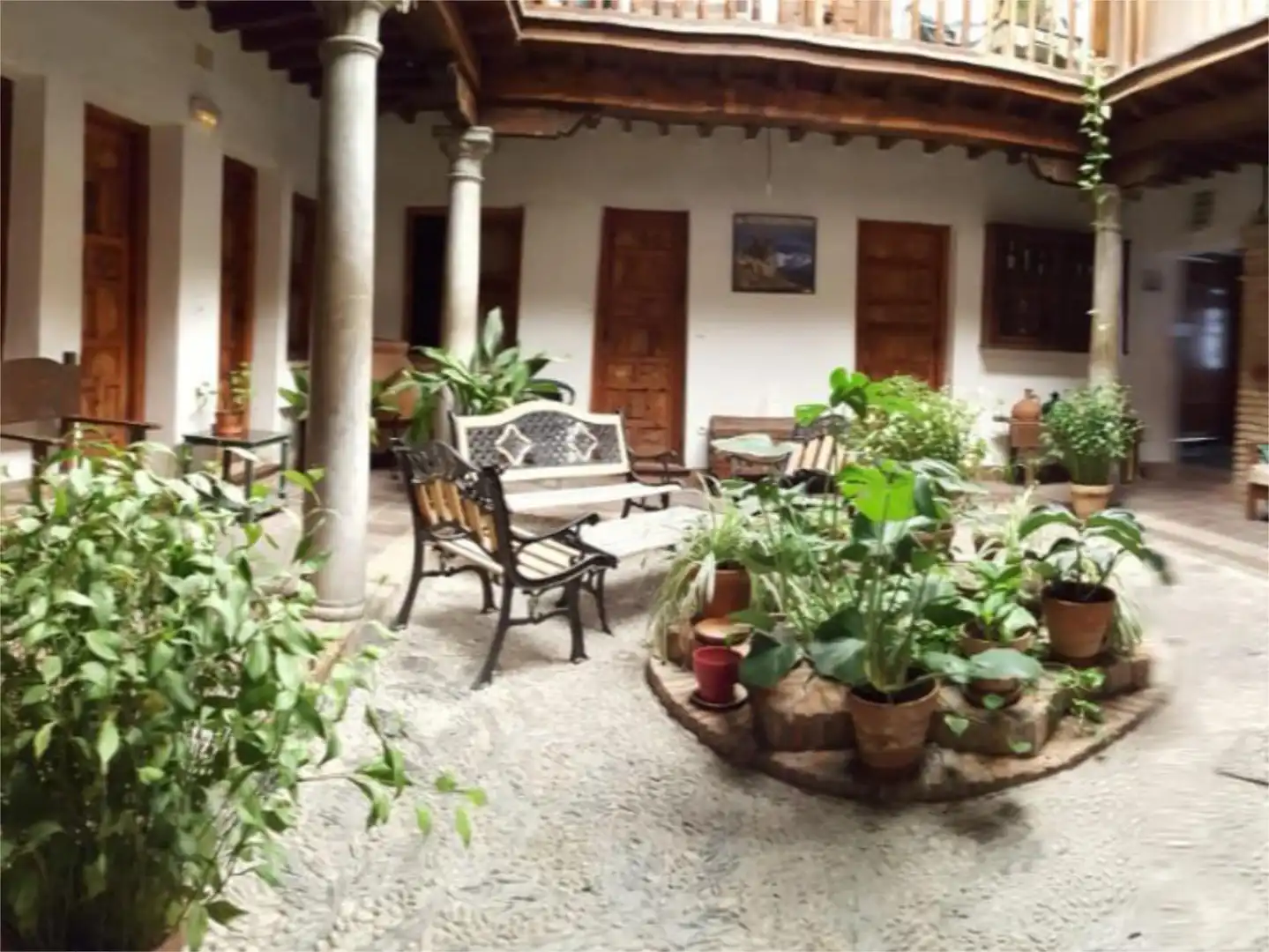 Terraza de Casa adosada para compartir en Granada con Aire acondicionado, Calefacción y Jardín privado