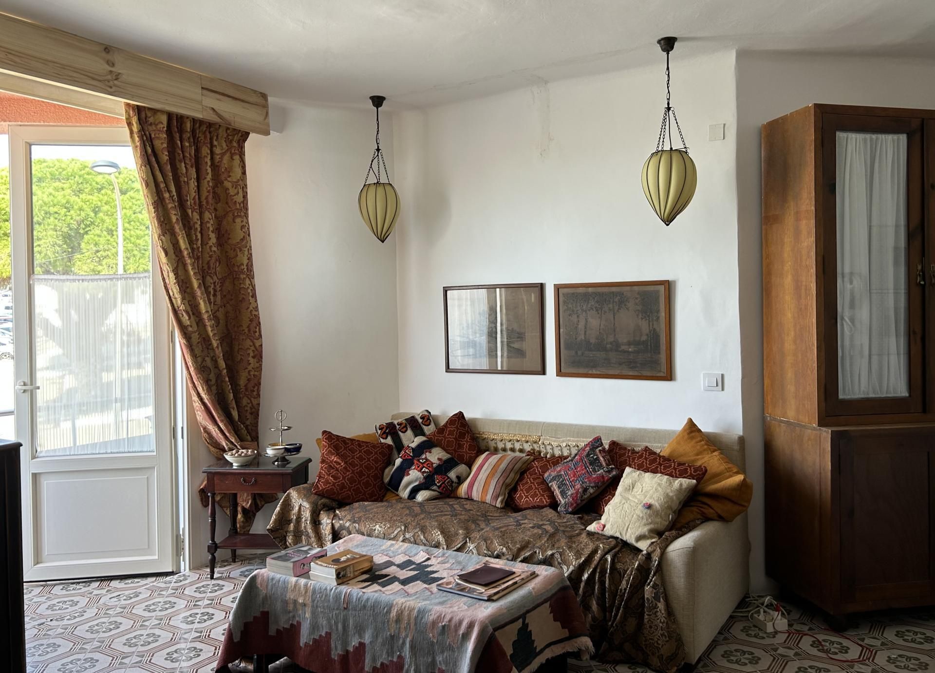 Living room of Flat for rent in Barbate  with Air Conditioner, Heating and Terrace