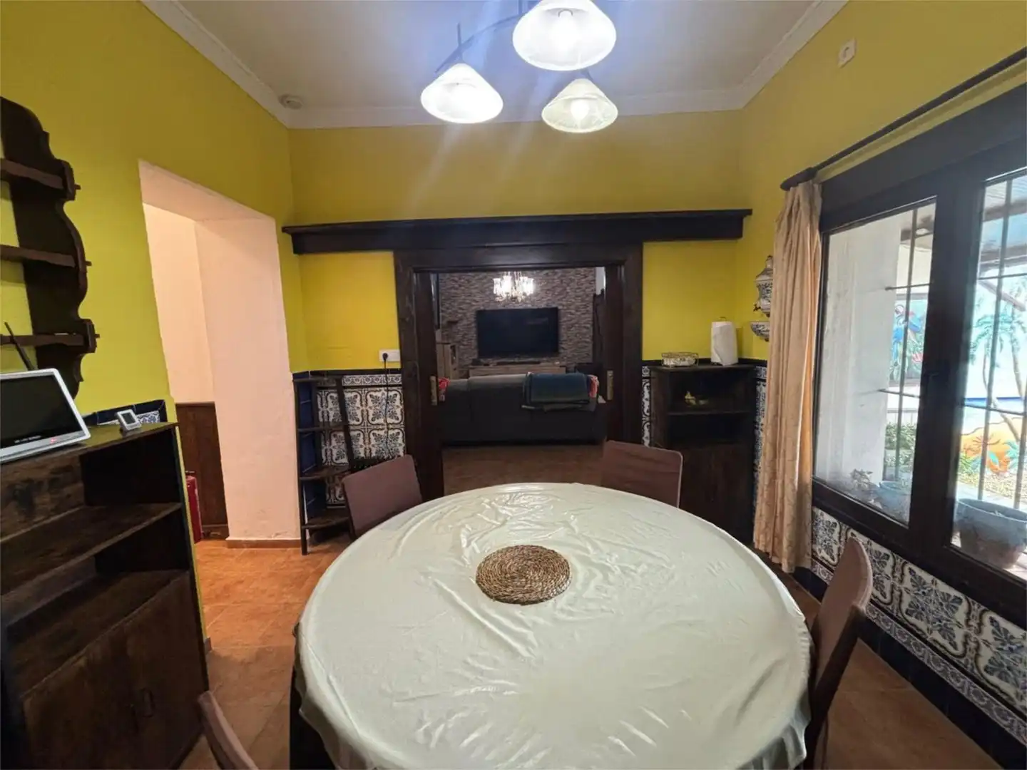 Esszimmer von Wohnung zum Verkauf in Carrión de los Céspedes mit Klimaanlage, Heizung und Privatgarten