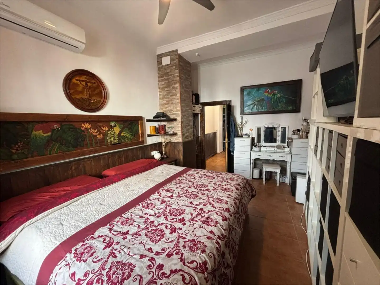 Schlafzimmer von Wohnung zum Verkauf in Carrión de los Céspedes mit Klimaanlage, Heizung und Privatgarten