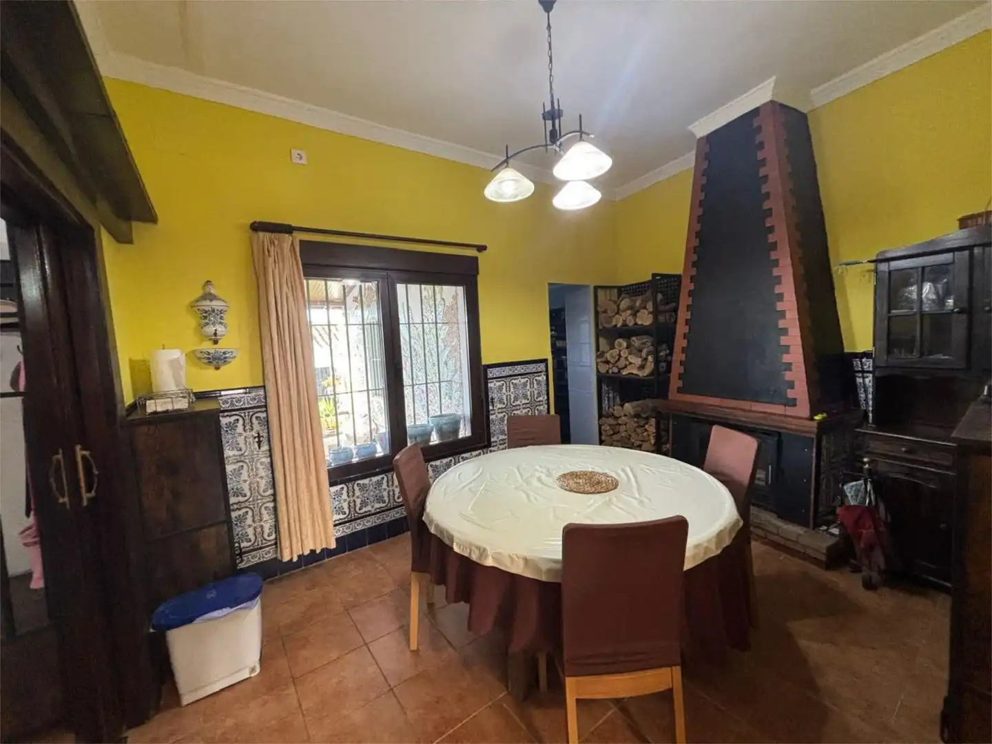 Esszimmer von Wohnung zum Verkauf in Carrión de los Céspedes mit Klimaanlage, Heizung und Privatgarten