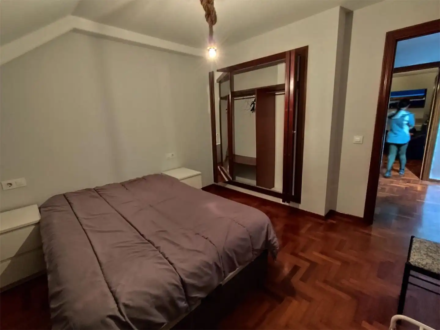 Piso en venta en Avenida Casanova de Eirís, 27, Los Castros - Castrillón Habitación de Piso en venta en A Coruña Capital con Calefacción, Parquet y Amueblado