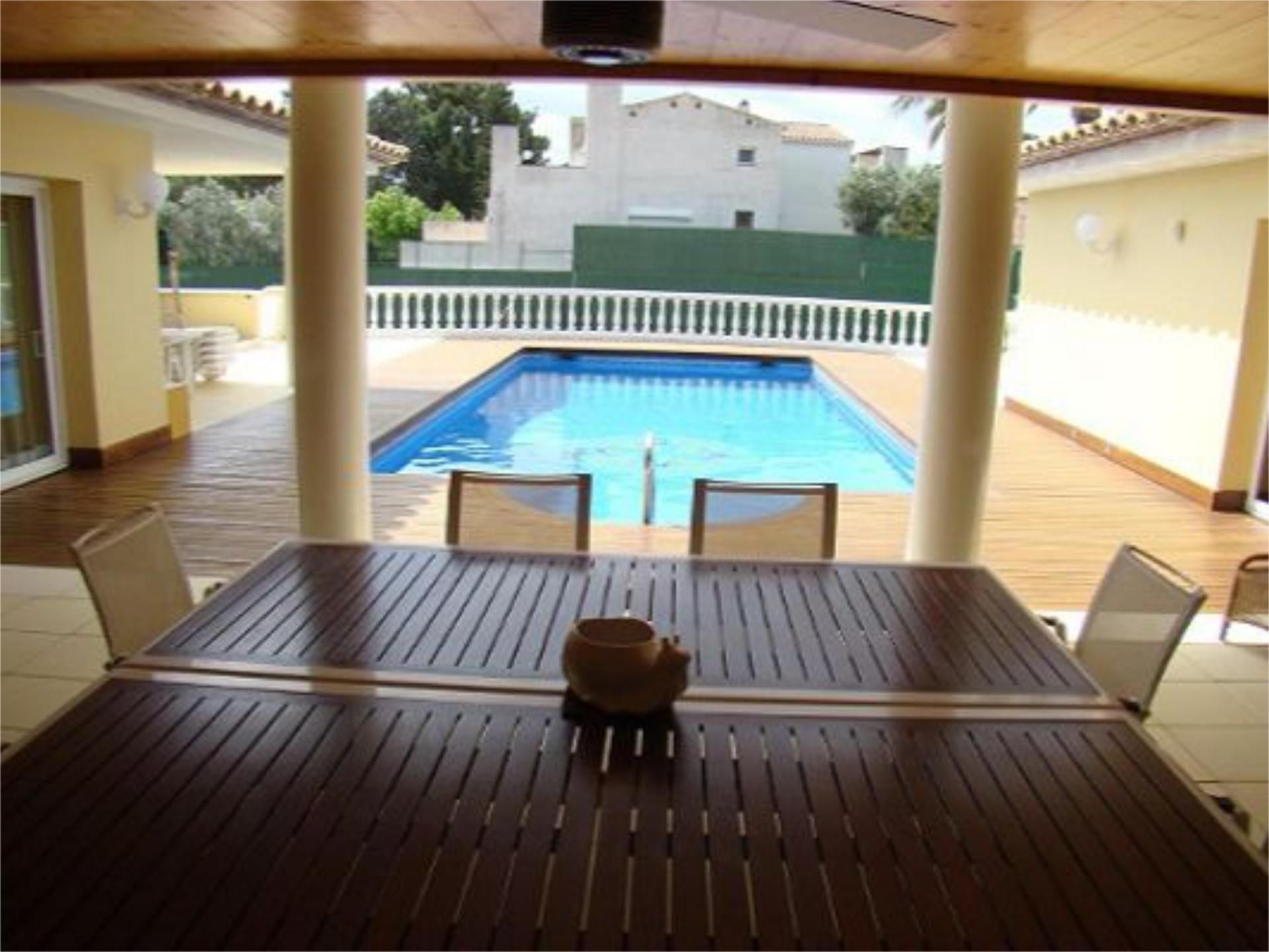 Swimming pool of House or chalet for rent in L'Escala  with Air Conditioner, Heating and Private garden
