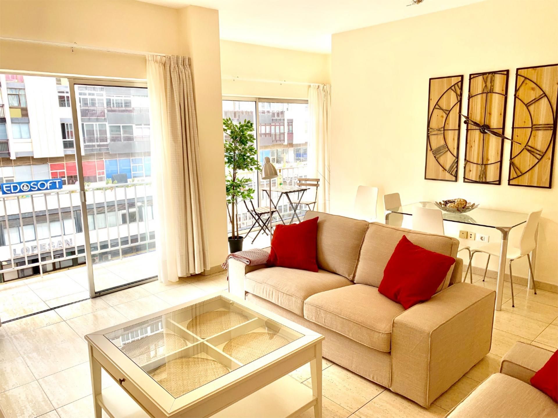 Living room of Flat for rent in Las Palmas de Gran Canaria  with Terrace, Storage room and Furnished