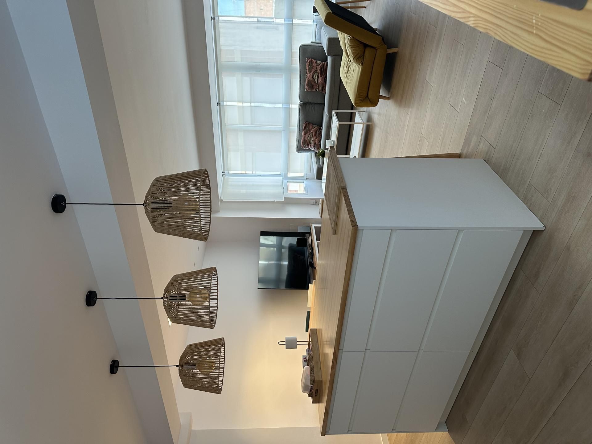 Living room of Flat for share in Moncada  with Air Conditioner, Heating and Parquet flooring