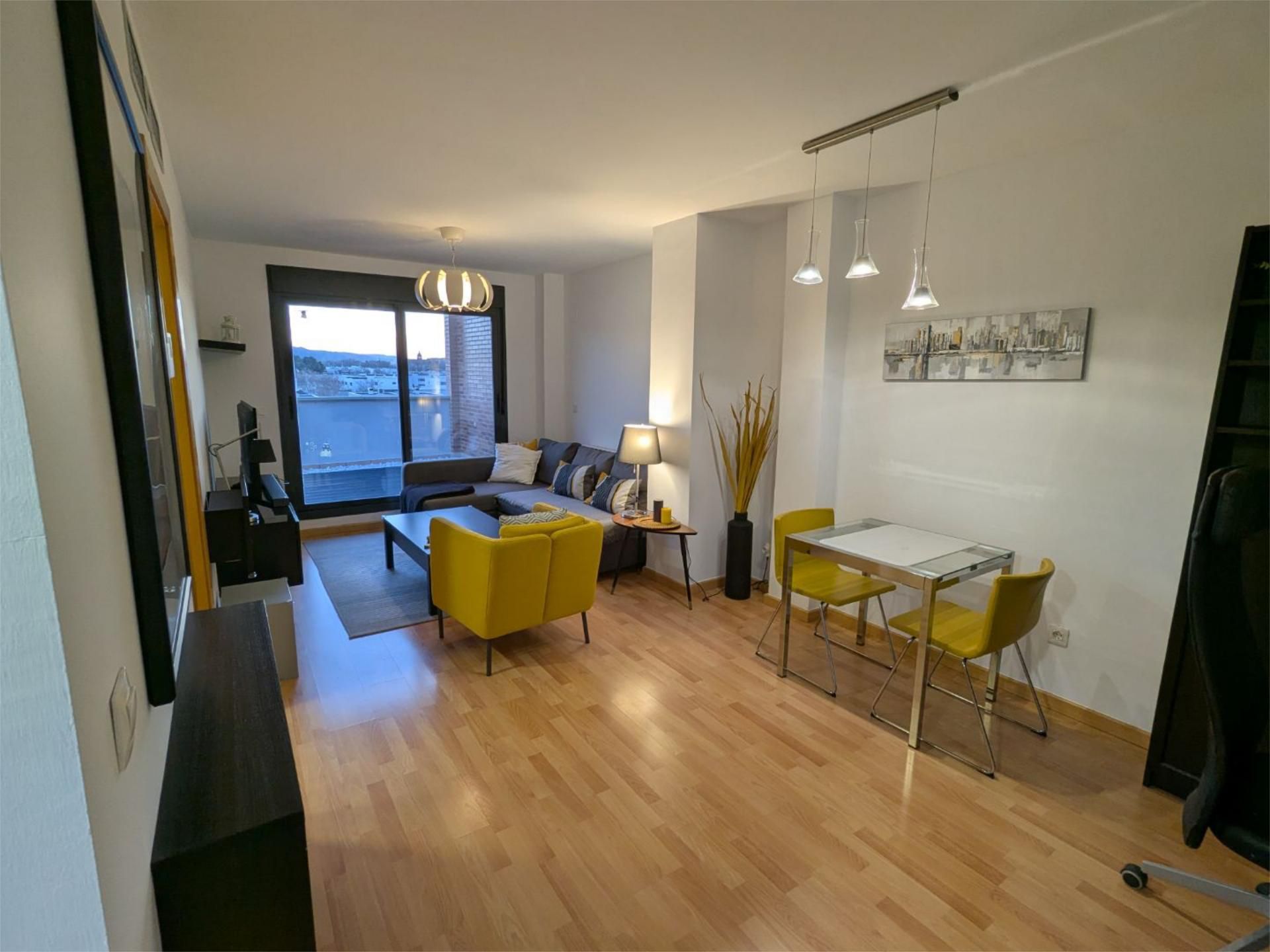 Living room of Flat for rent in Cuarte de Huerva  with Air Conditioner, Terrace and Swimming Pool