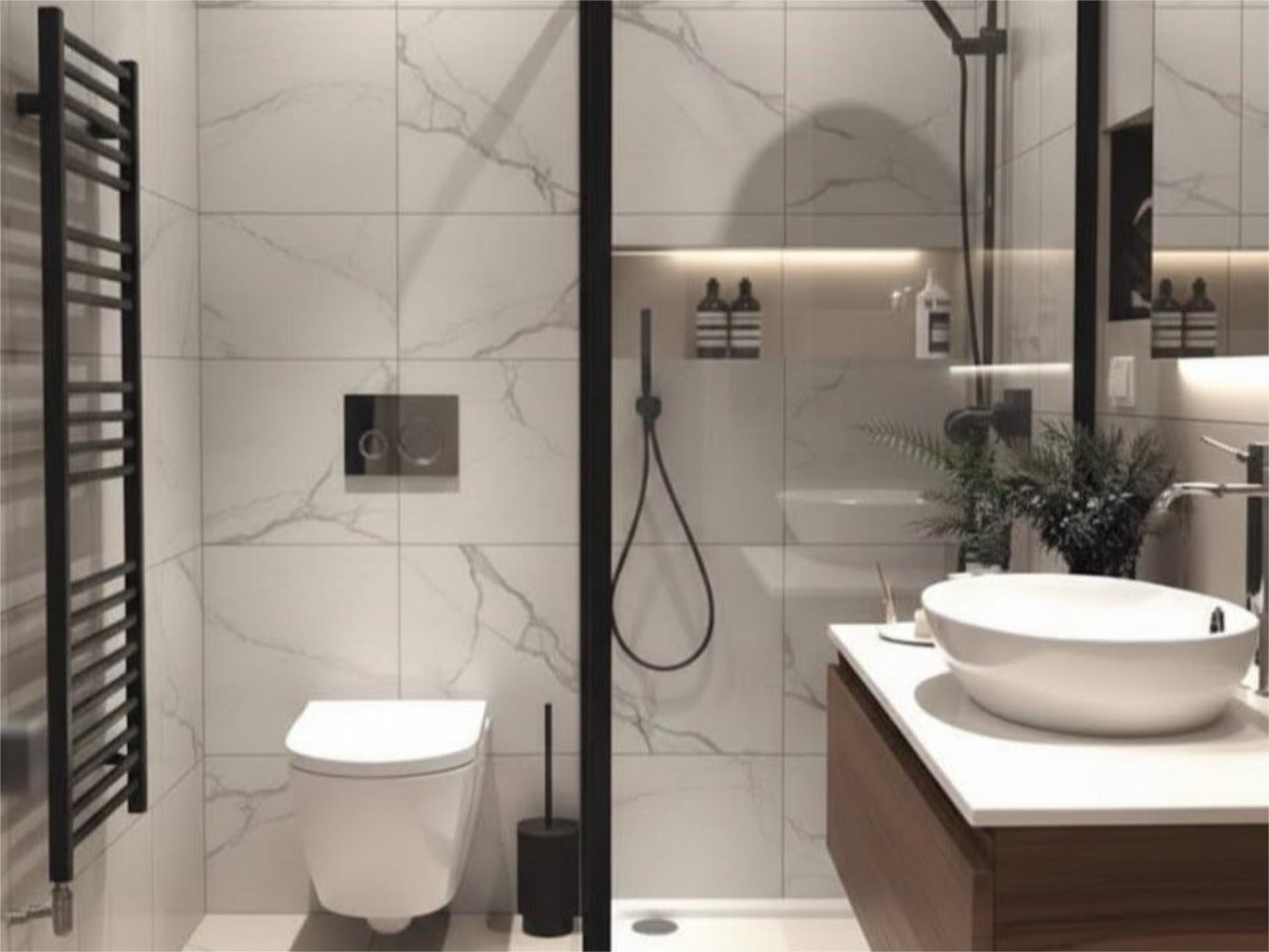 Bathroom of Flat for sale in Blanes  with Air Conditioner and Balcony