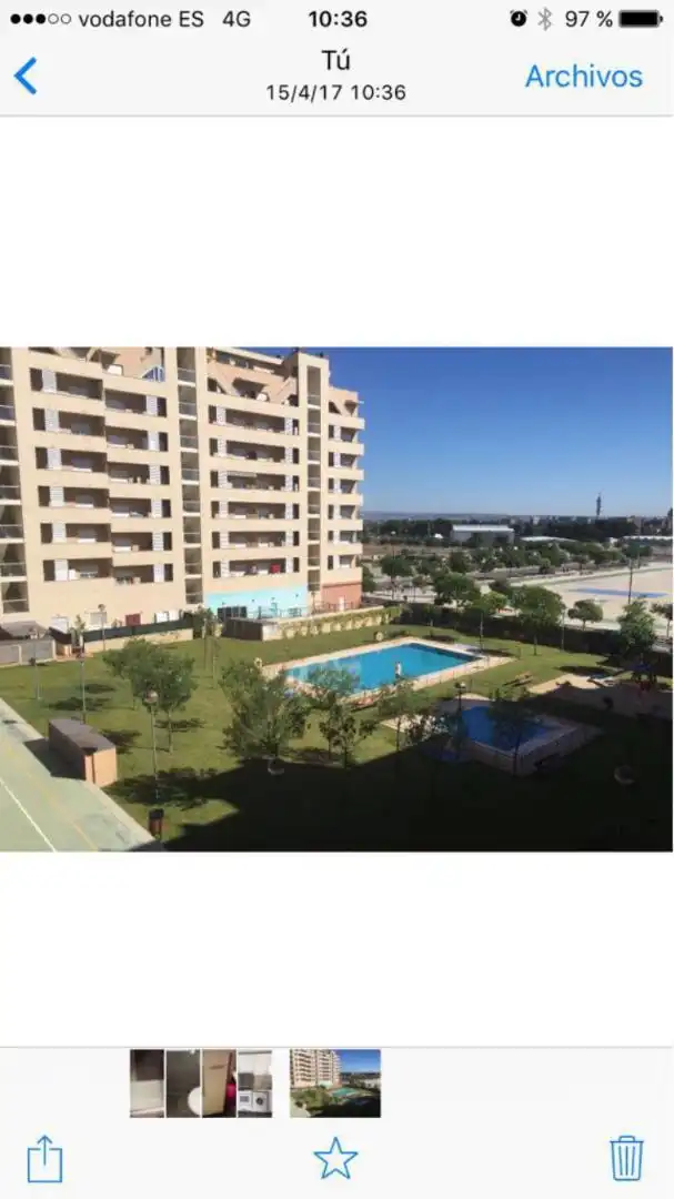 Swimming pool of Flat for sale in  Zaragoza Capital  with Air Conditioner, Heating and Private garden