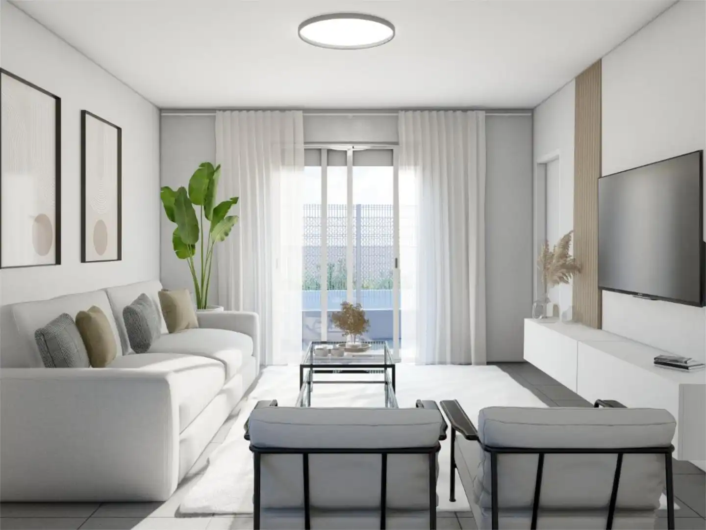 Wohnzimmer von Einfamilien-Reihenhaus zum Verkauf in Vera
