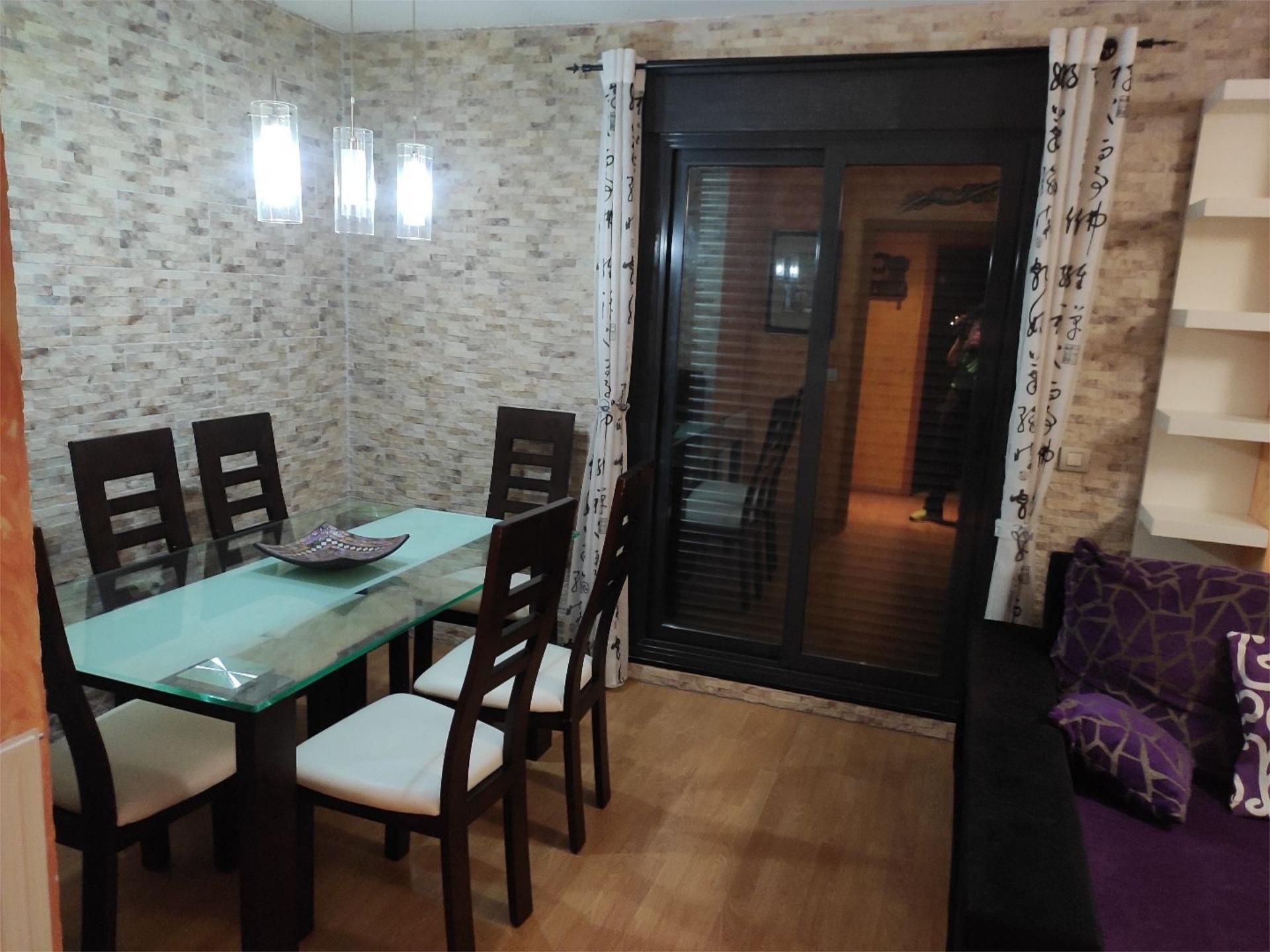 Dining room of Flat for rent in Oviedo   with Heating, Parquet flooring and Terrace