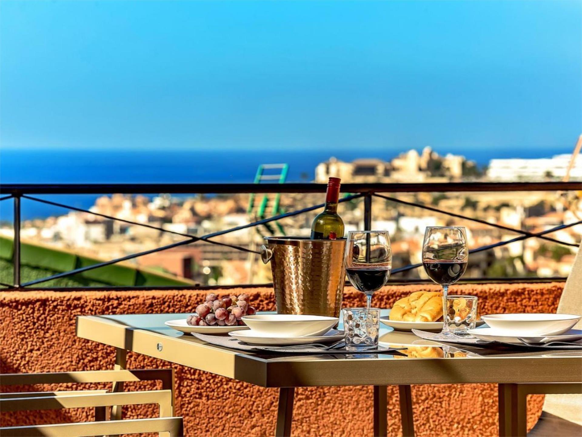 Terrace of Flat for sale in Adeje  with Air Conditioner, Swimming Pool and Furnished