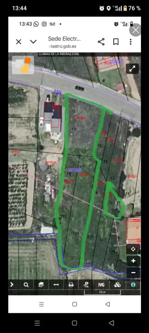 Land for sale in Llamas de la Ribera