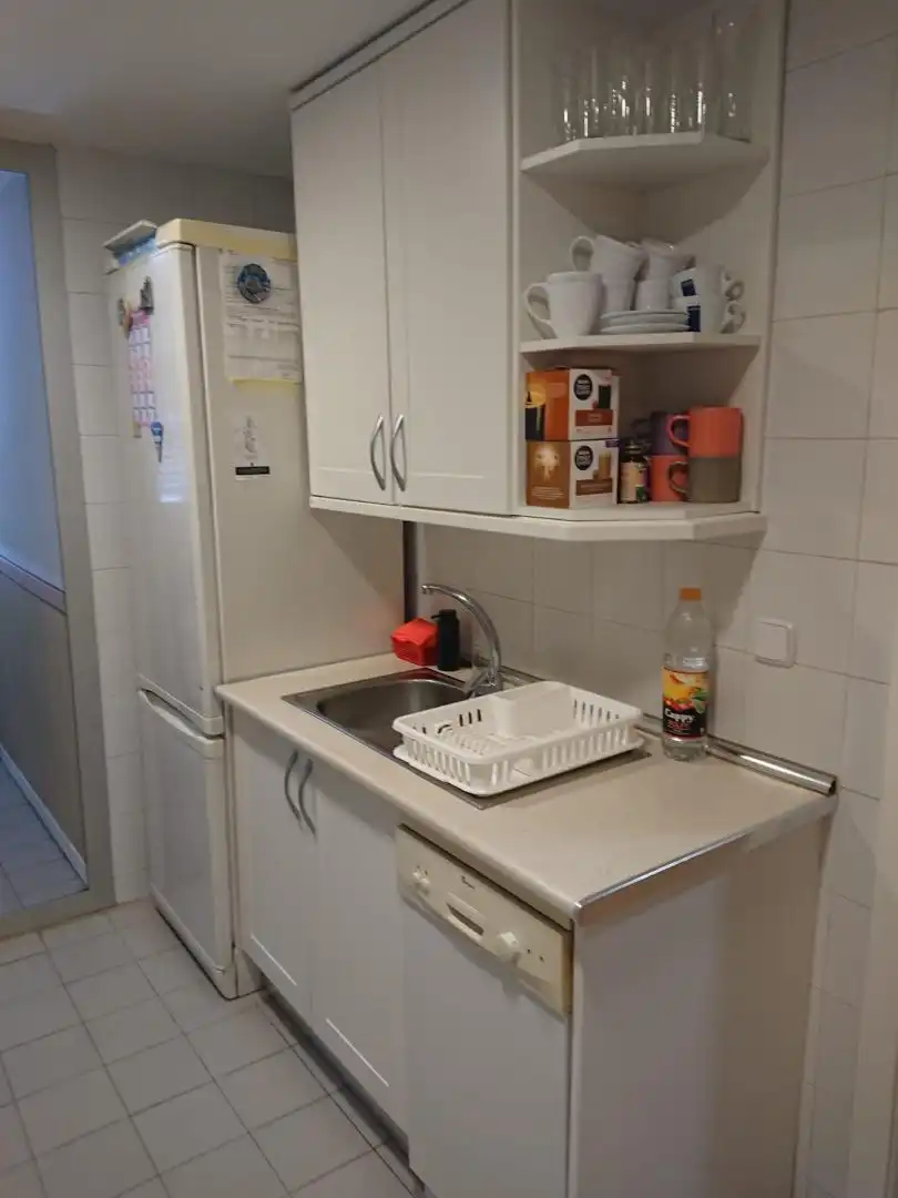 Kitchen of Flat for sale in  Madrid Capital  with Air Conditioner