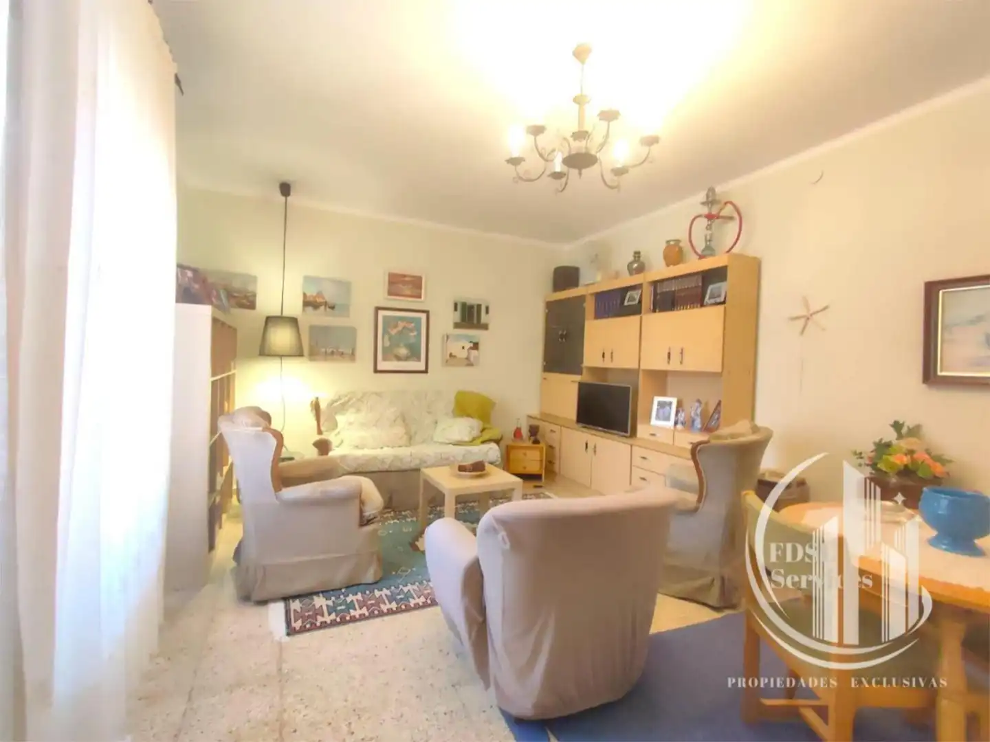 Sala de estar de Casa adosada en venta en San Vicente de la Sonsierra con Terraza y Amueblado