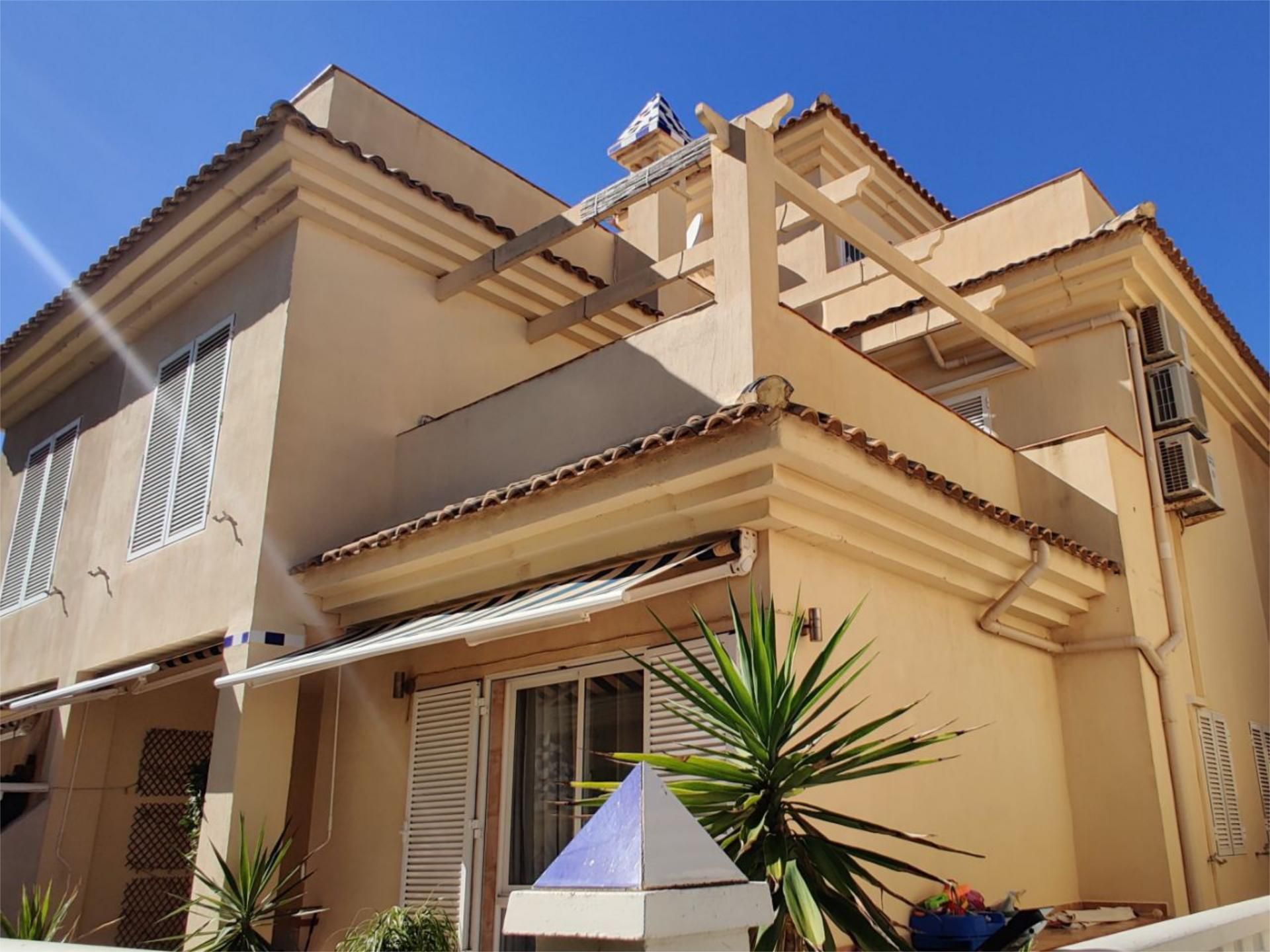 Single-family semi-detached for rent in Calle Monte de Santa Pola, 35, Monte Faro - Altomar II Exterior view of Single-family semi-detached for rent in Santa Pola with Air Conditioner, Private garden and Terrace