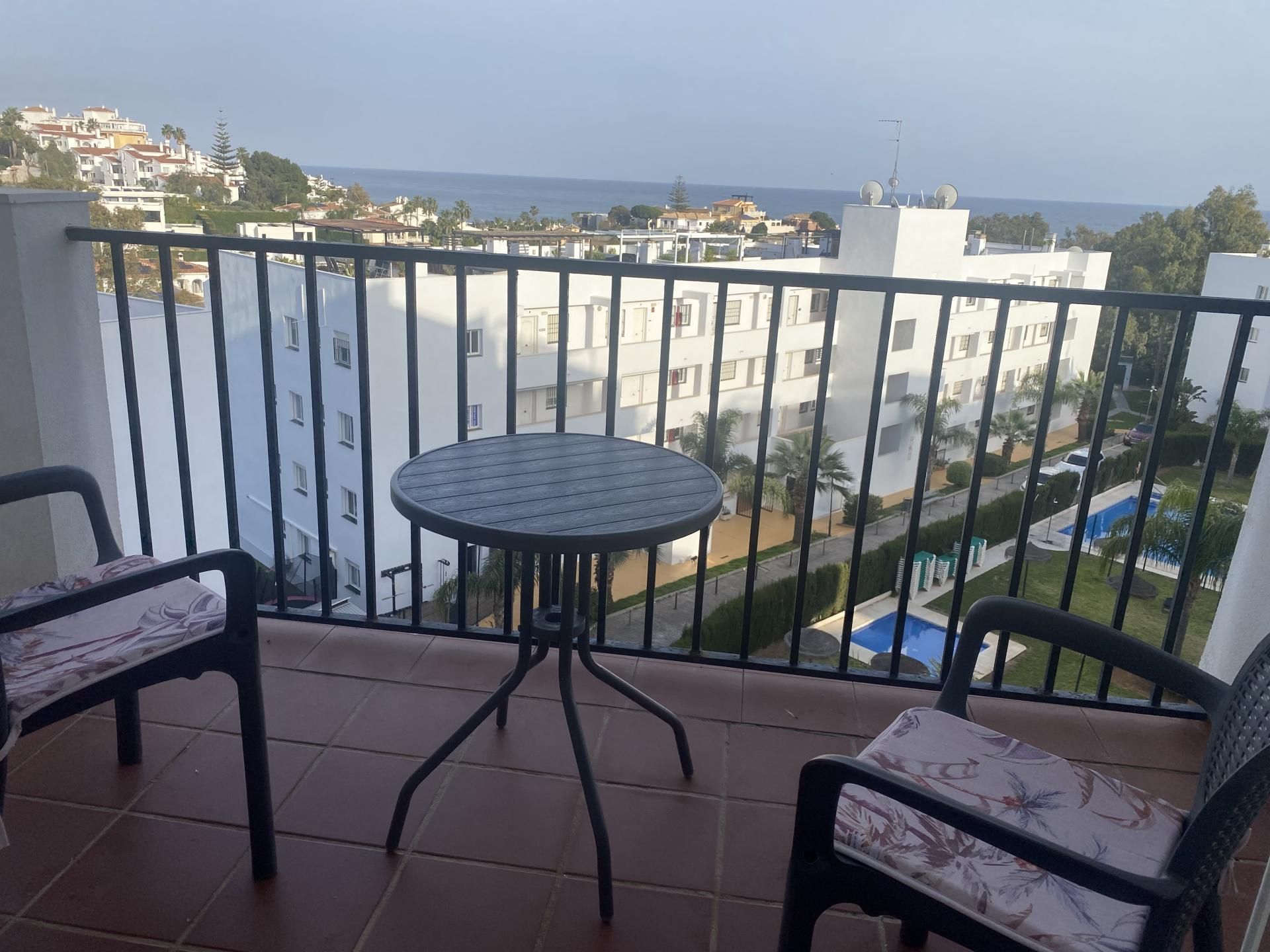 Balcony of Flat for rent in Mijas  with Heating, Private garden and Terrace