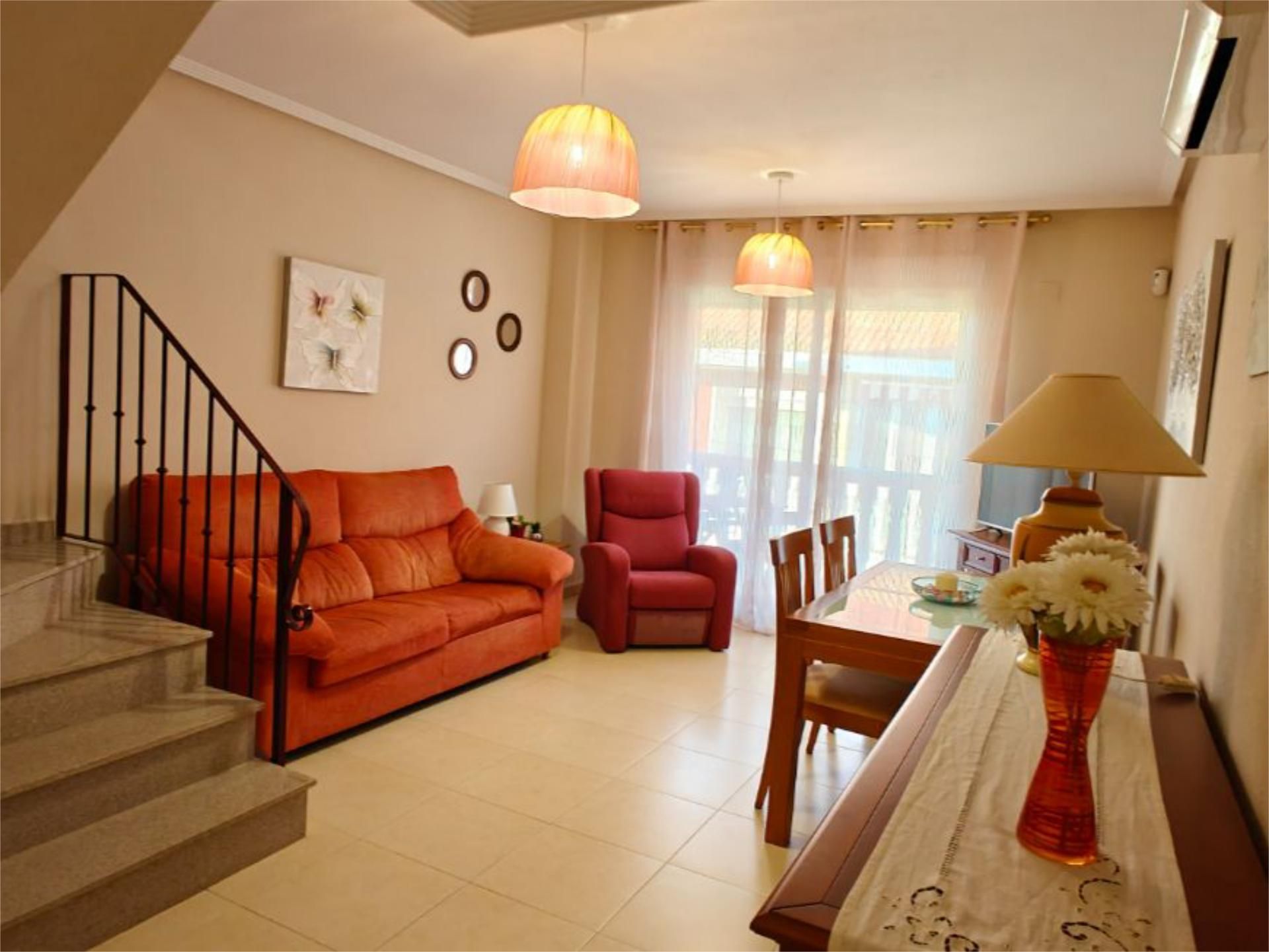 Living room of Flat for rent in Pedreguer  with Air Conditioner, Heating and Terrace