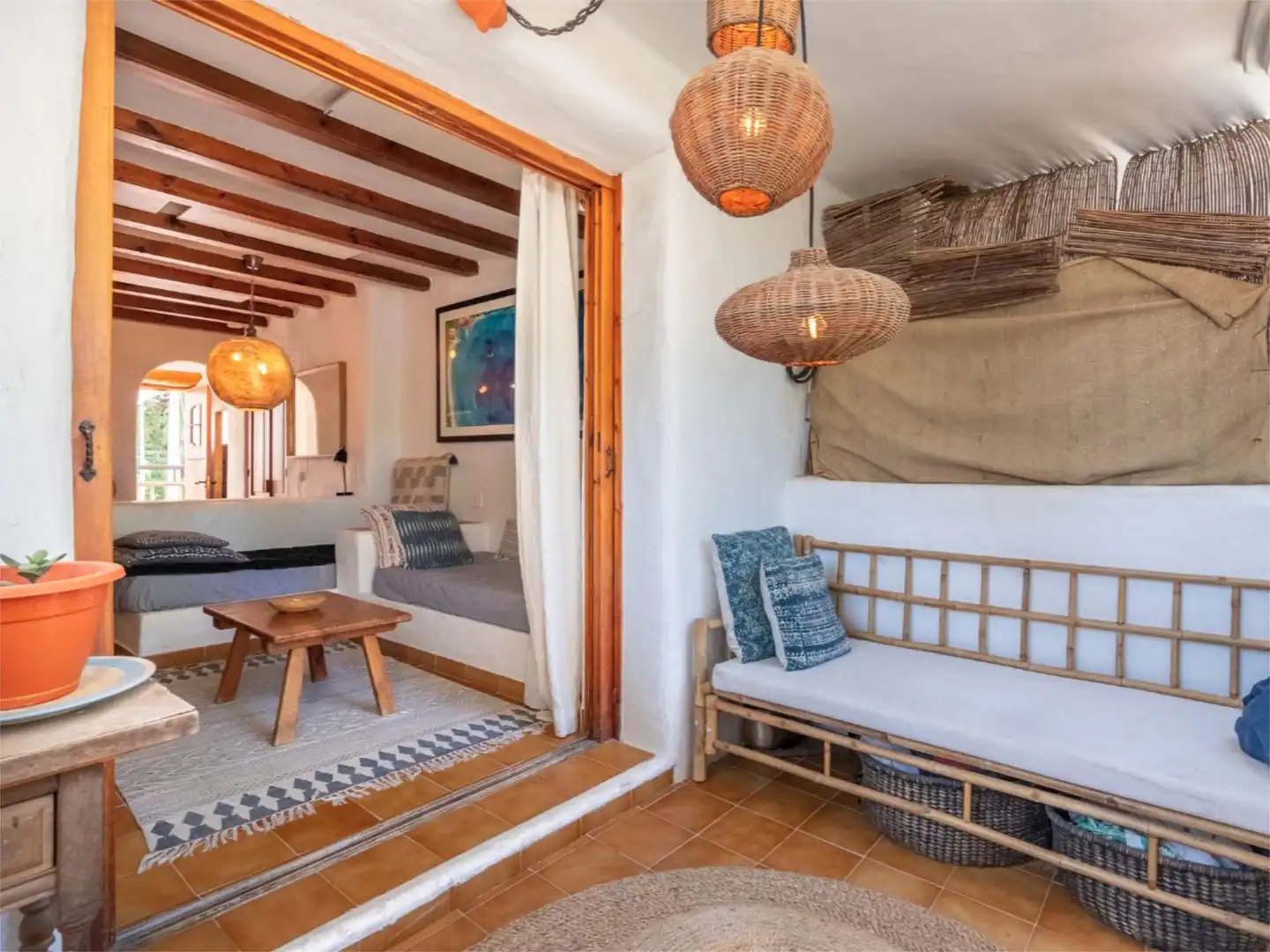 Wohnung zum Verkauf in Carrer del Mestral, 17, Santa Eulària Wohnzimmer von Wohnung zum Verkauf in Santa Eulària des Riu mit Klimaanlage, Heizung und Möbliert