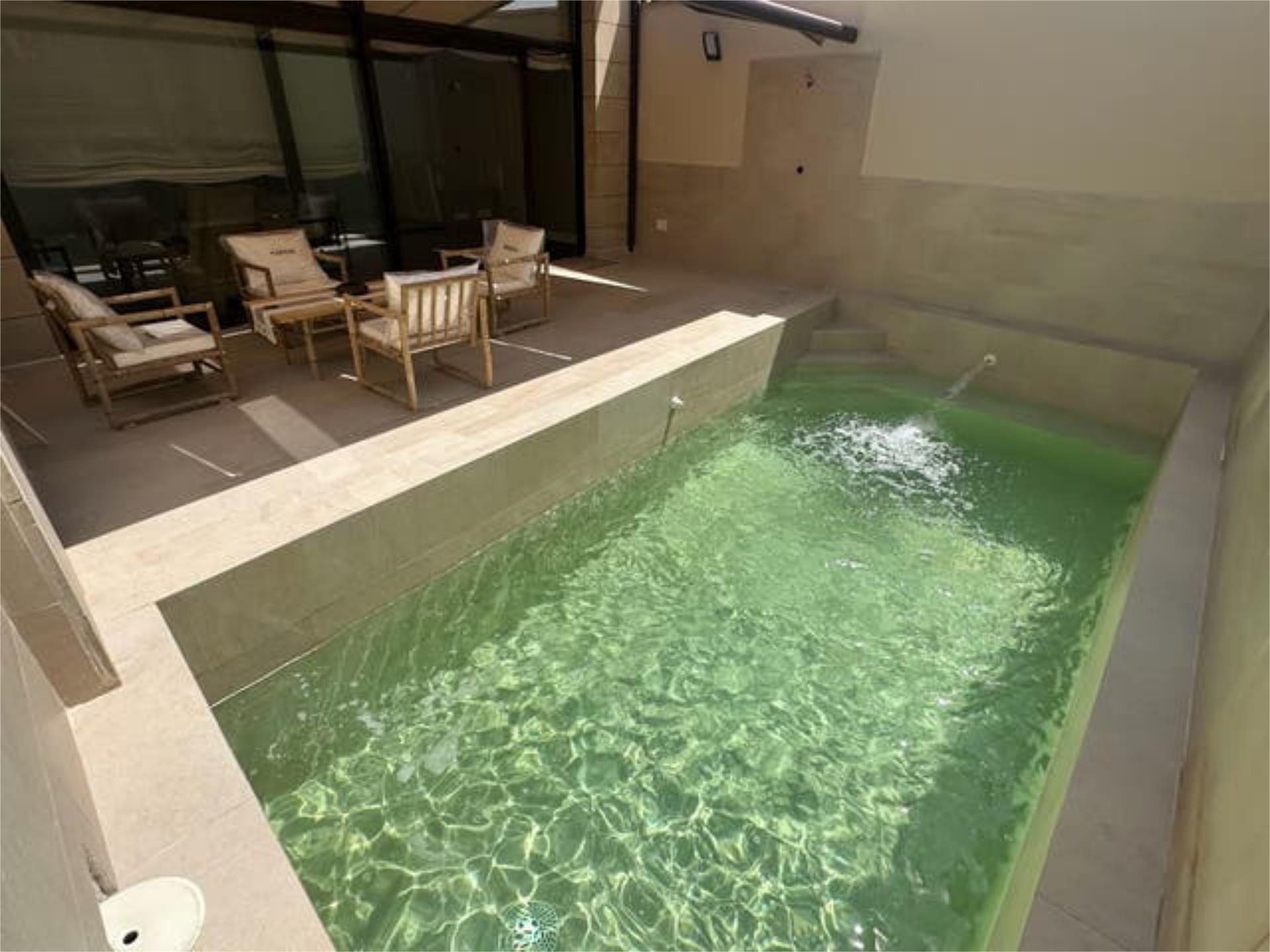 Swimming pool of Single-family semi-detached for sale in Medina del Campo  with Heating, Terrace and Storage room