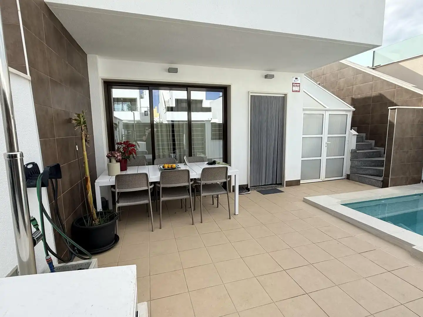 Terraza de Casa adosada en venta en San Pedro del Pinatar con Aire acondicionado, Terraza y Piscina