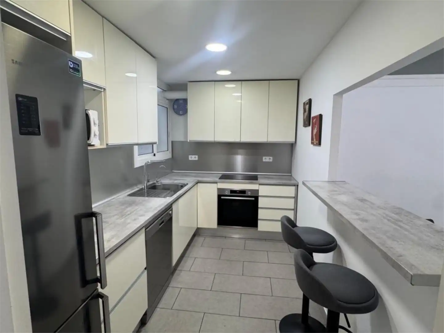 Kitchen of Flat for sale in Sant Feliu de Llobregat  with Air Conditioner, Heating and Parquet flooring