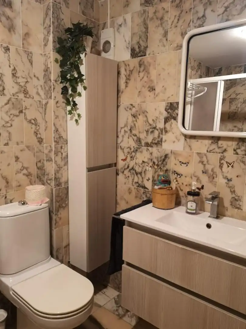 Wohnungen zur Miete in Carrer del Llobarro, 9, El Perellonet Badezimmer von Wohnungen zur Miete in Valencia mit Klimaanlage, Heizung und Privatgarten