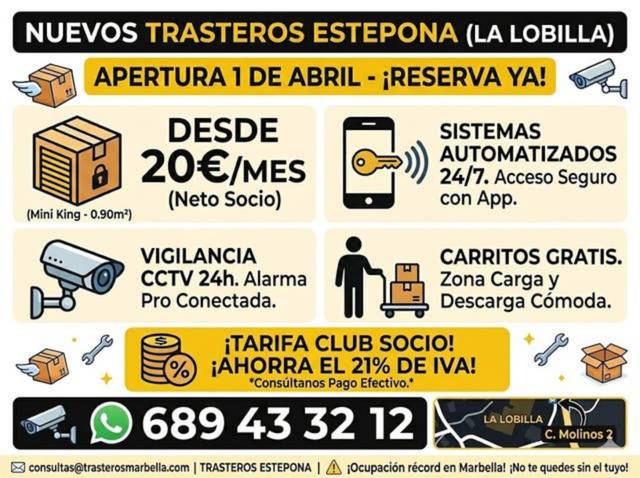 Trastero en Alquiler en Sierra de Estepona - Avda. de Andalucía