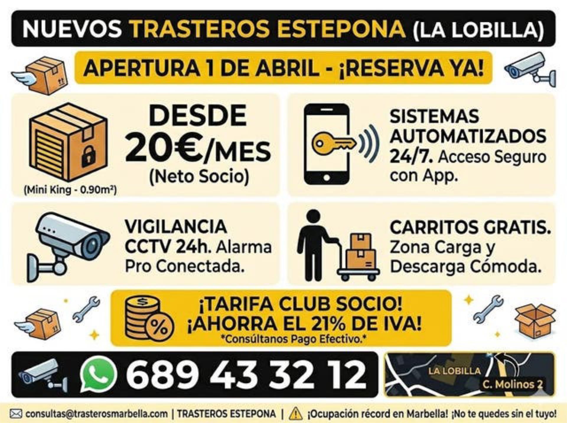 Parking of Storage room for rent in Estepona