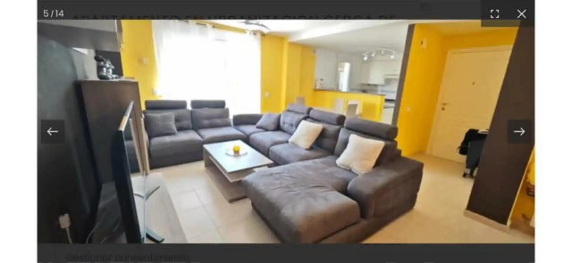 Apartamento en venta en Les Bassetes - El Marjal Sala de estar de Apartamento en venta en Dénia con Terraza y Piscina