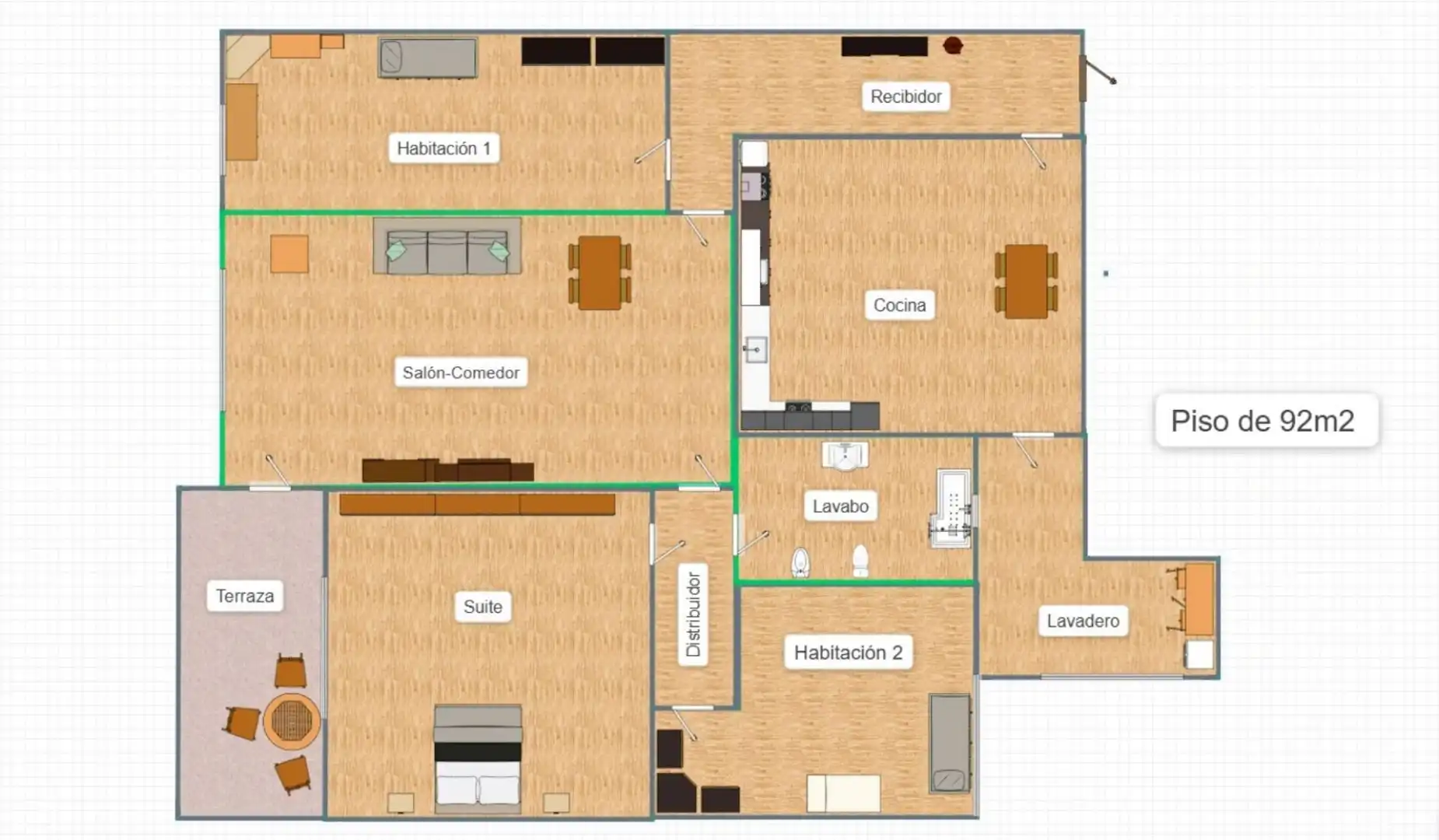 Piso en venta en Cornellà de Llobregat con Calefacción y Amueblado