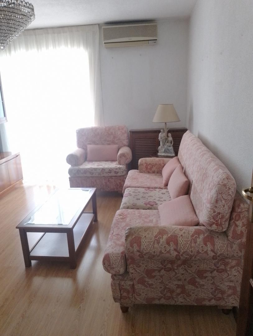 Living room of Flat for sale in  Madrid Capital  with Air Conditioner, Heating and Parquet flooring