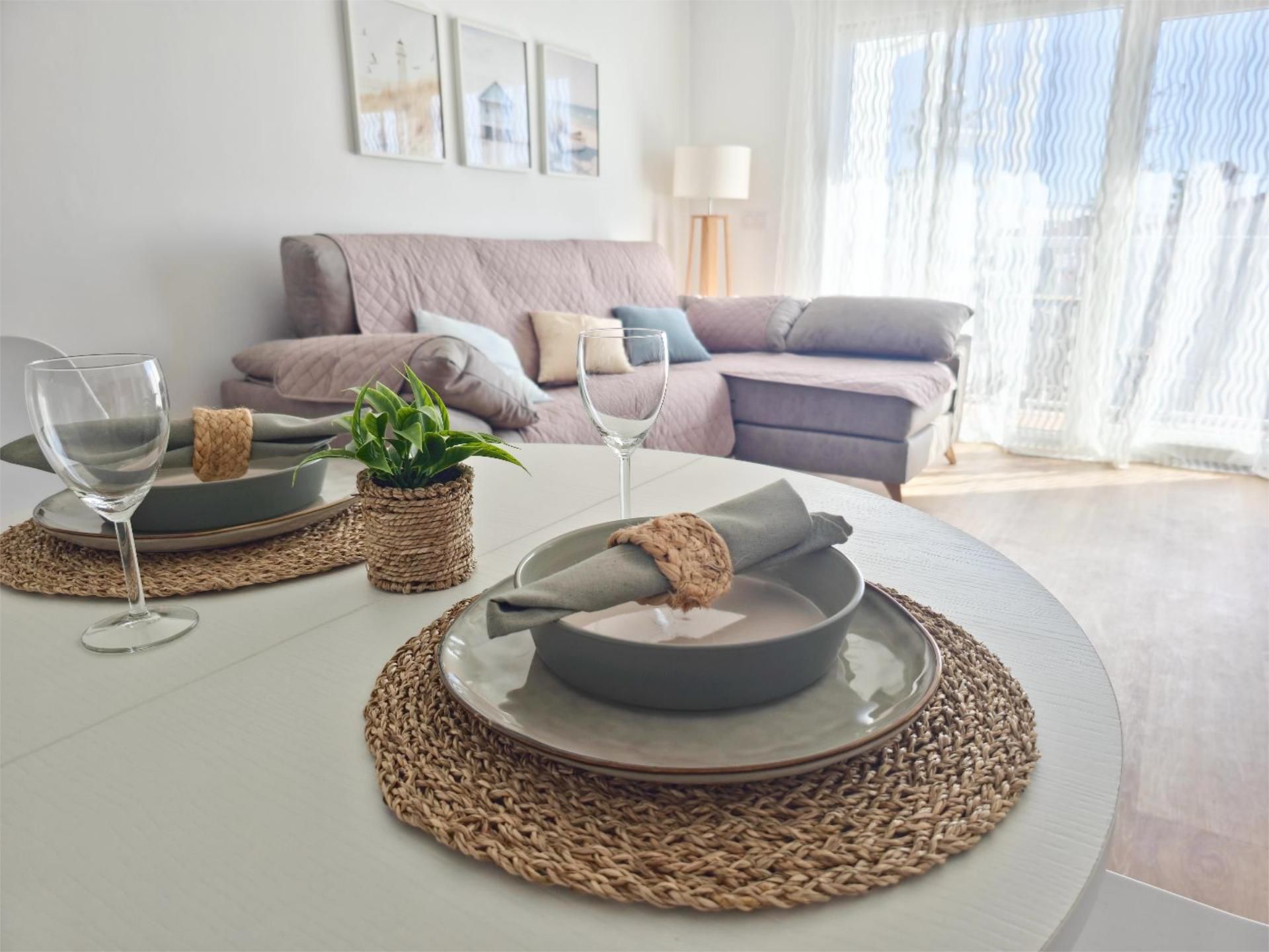 Comedor de Dúplex de alquiler en Vinaròs con Aire acondicionado, Calefacción y Parquet